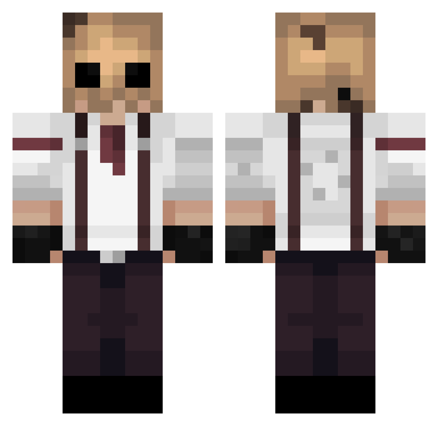 Fr0gst3r_ Minecraft skin, front and back view