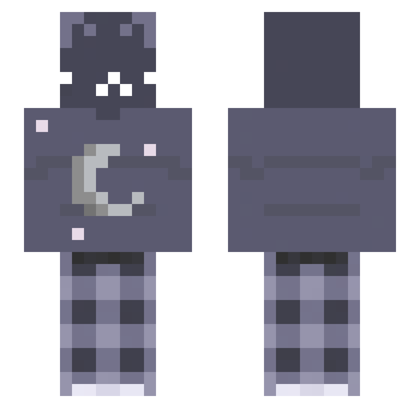 n0tmba Minecraft skin, front and back view