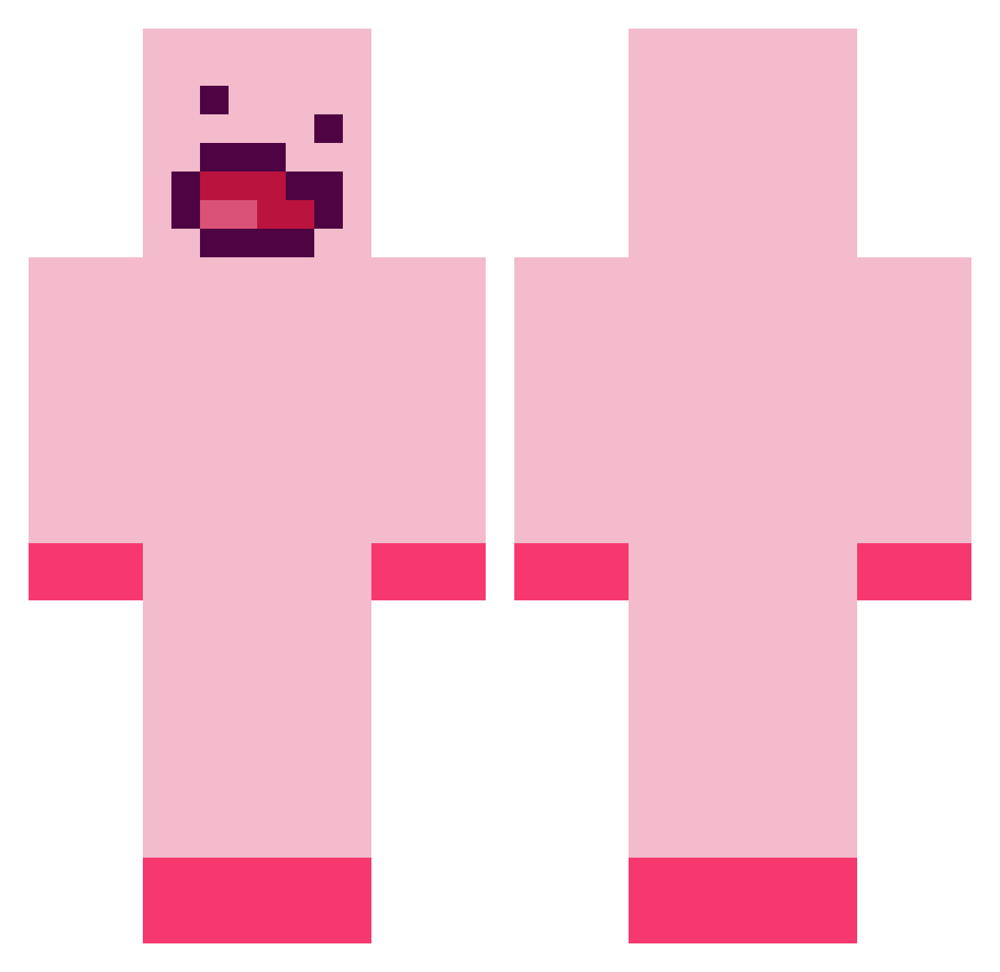 Gryphyn_ Minecraft skin, front and back view