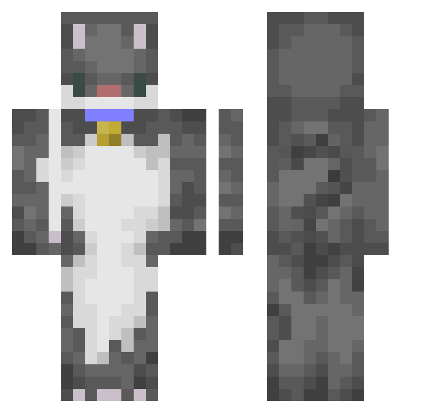 imgayest Minecraft skin, front and back view