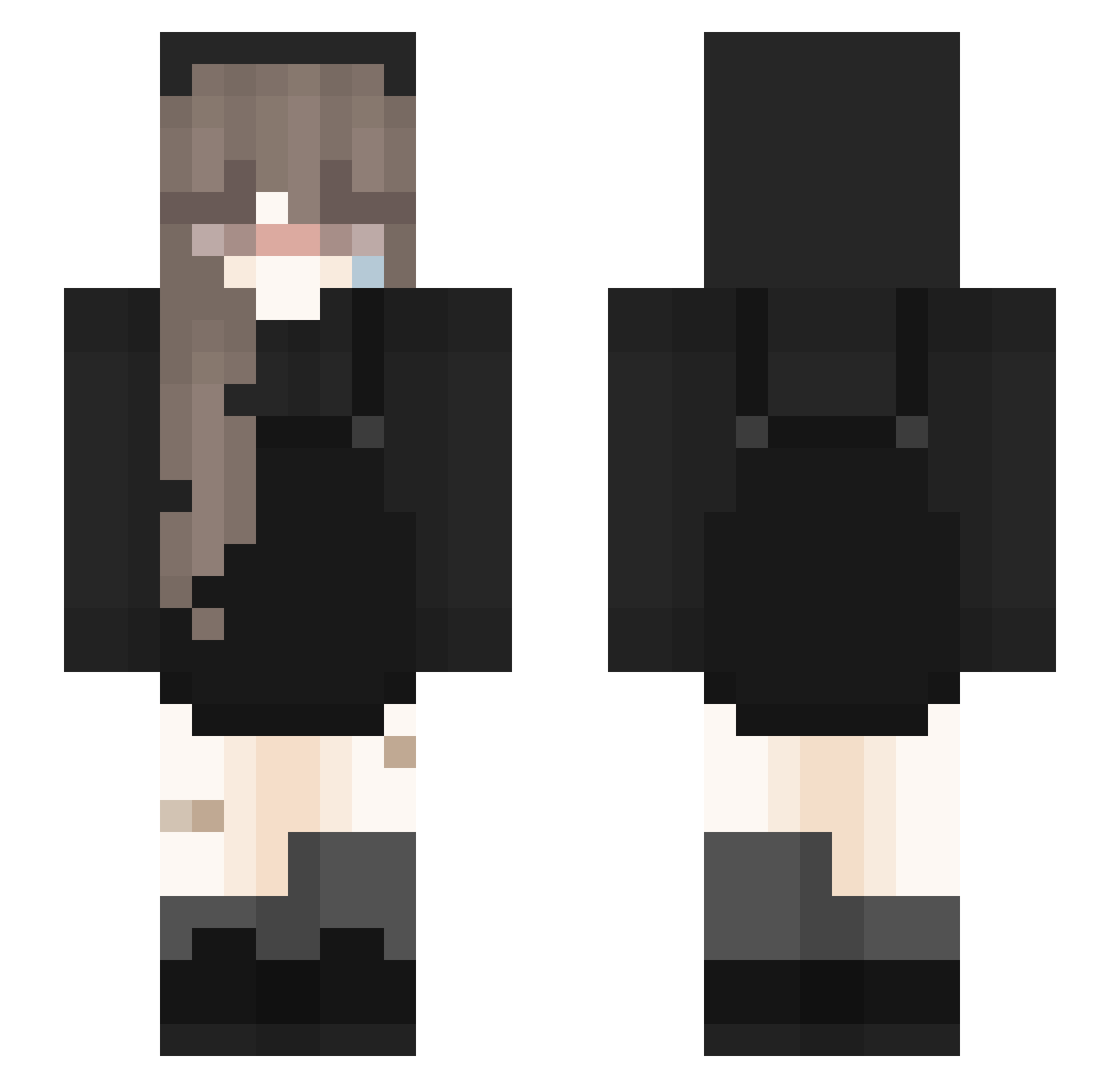 DonManuXd Minecraft skin, front and back view