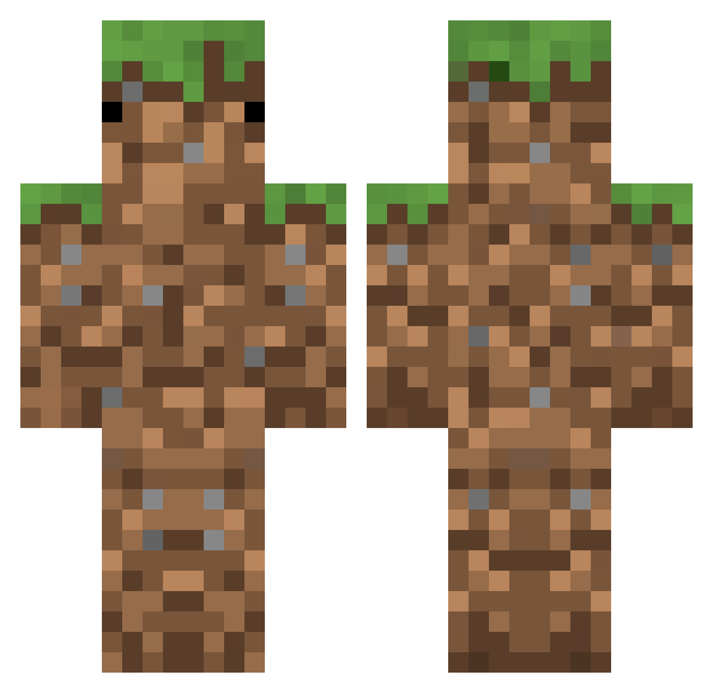 JDawggg27 Minecraft skin, front and back view