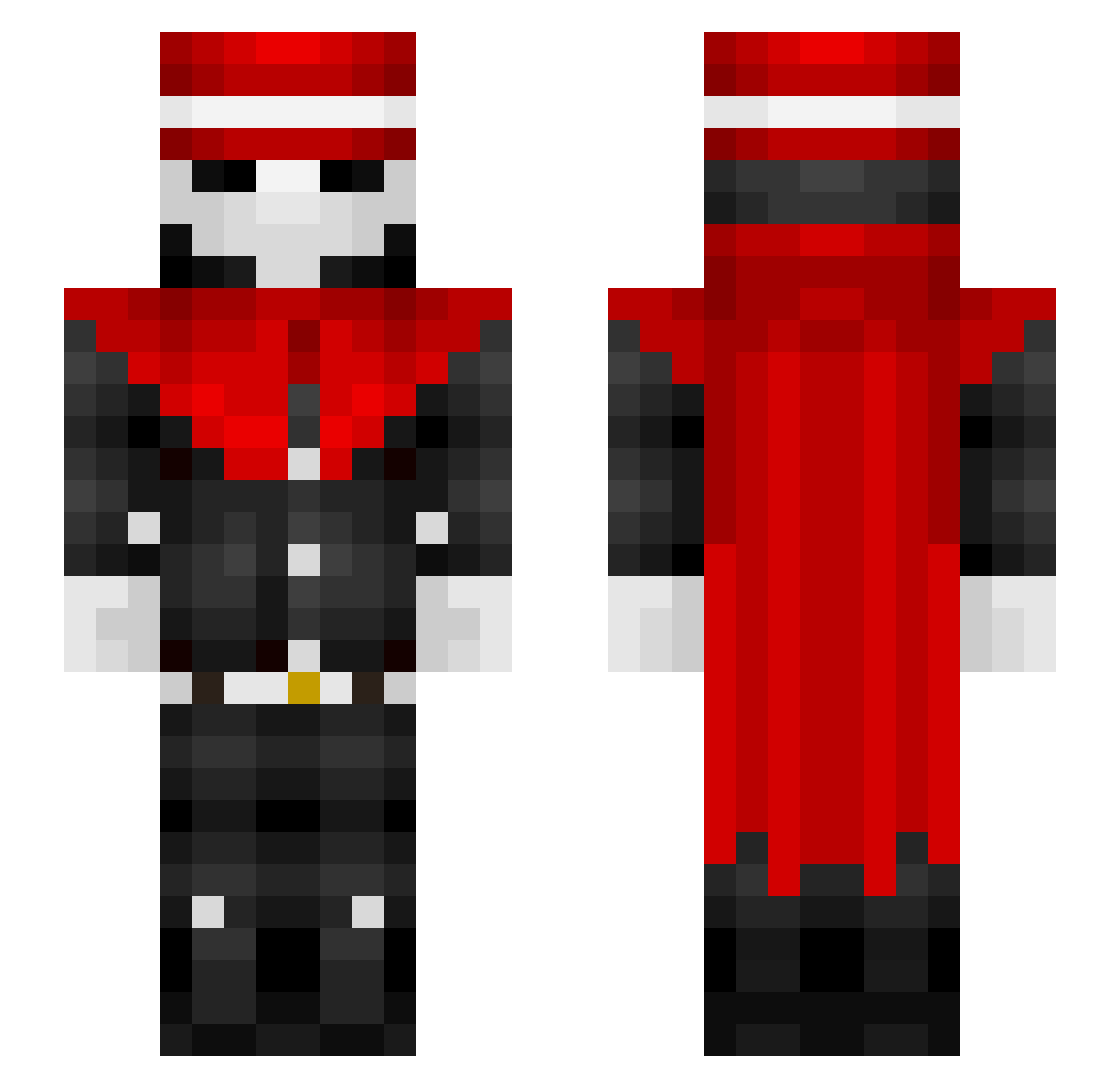 Harmancardan Minecraft skin, front and back view