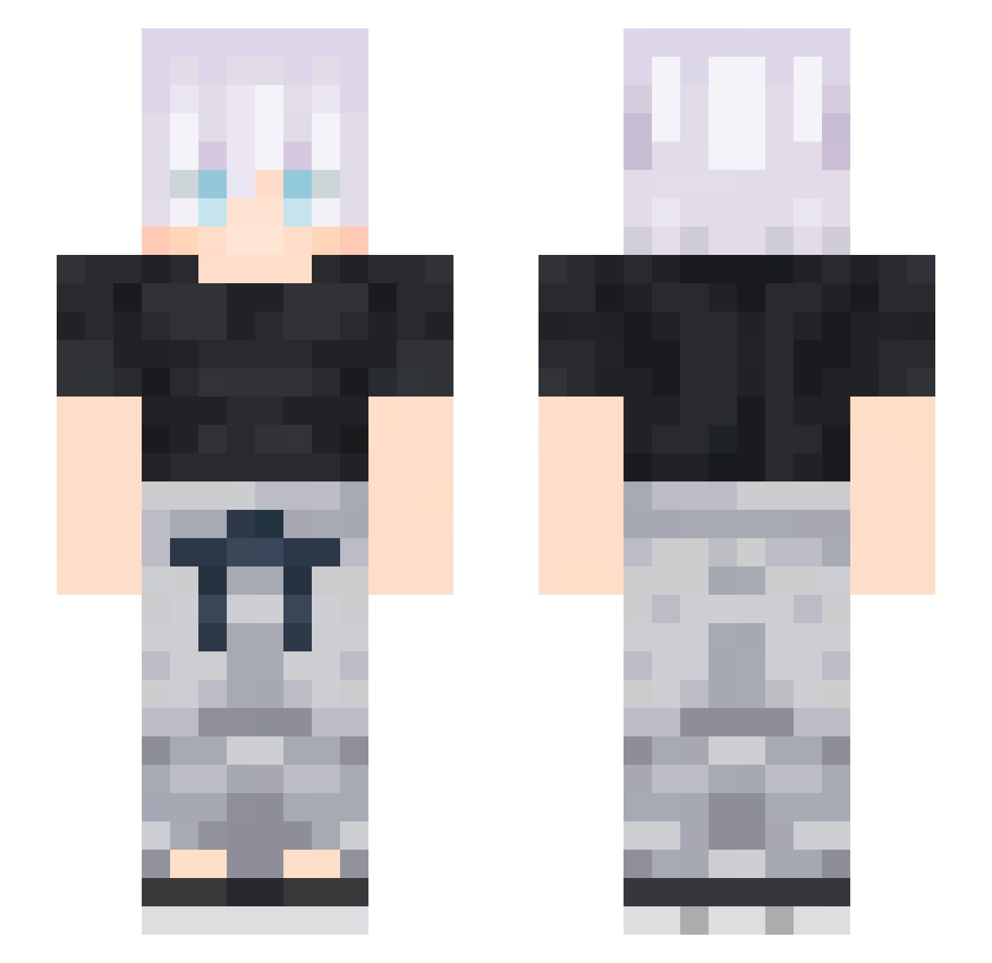 GABBO03XI Minecraft skin, front and back view