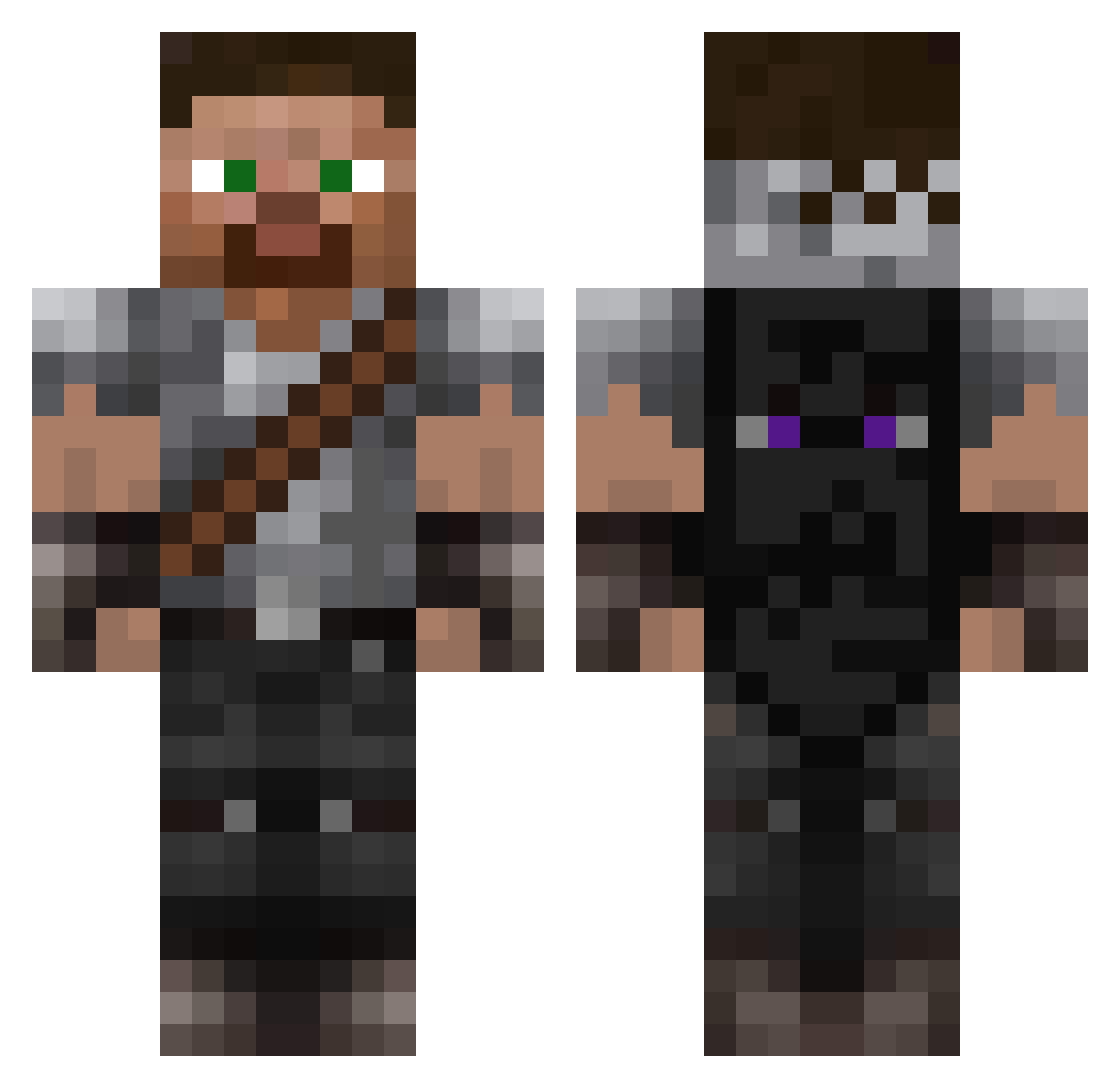 zz_limvD_11_13 Minecraft skin, front and back view