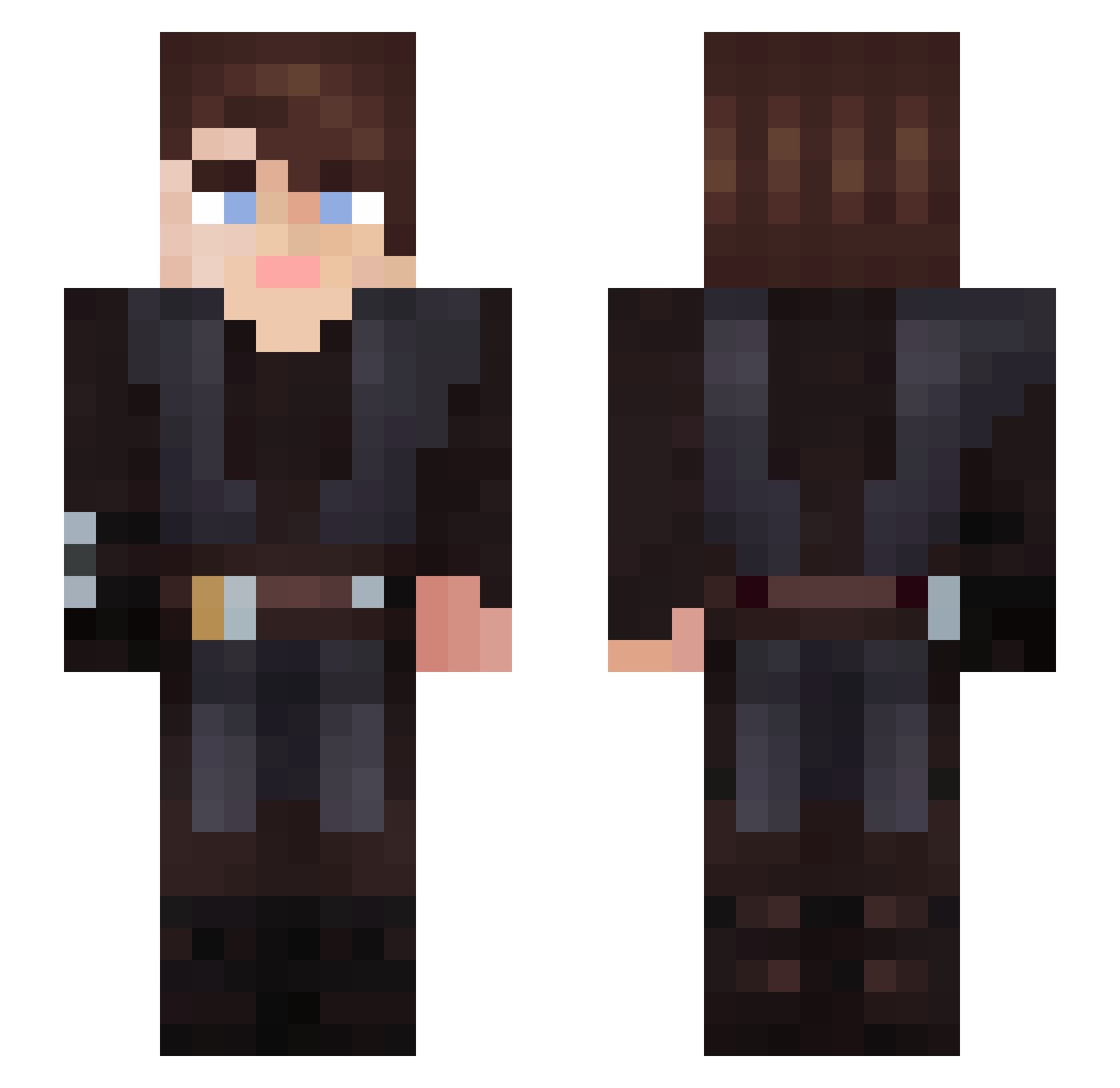 PaulusDerGrose Minecraft skin, front and back view