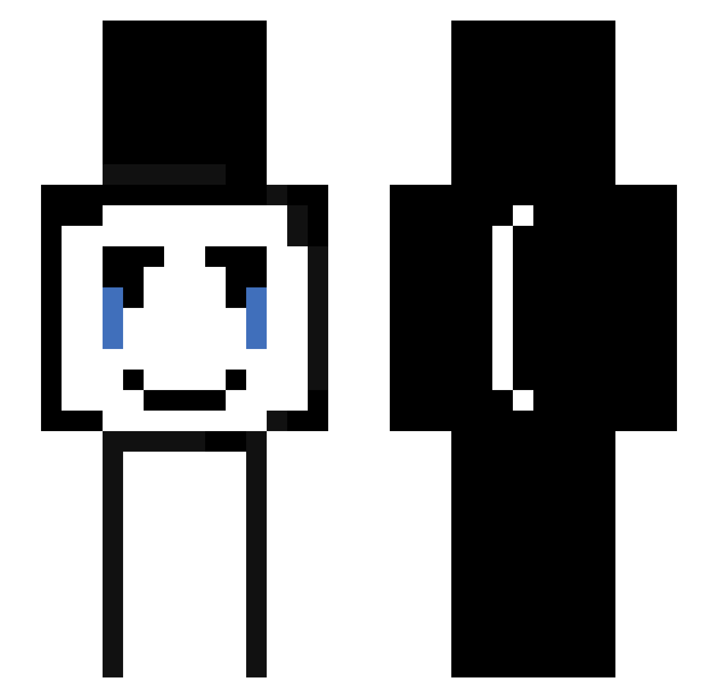 madsmarc Minecraft skin, front and back view