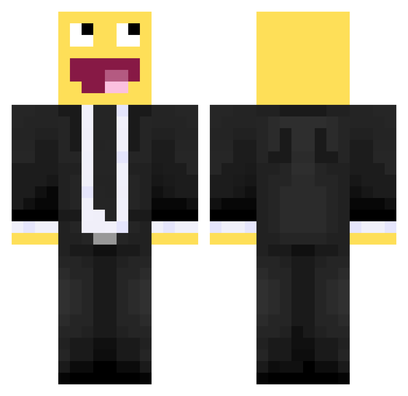 Bud_ez Minecraft skin, front and back view