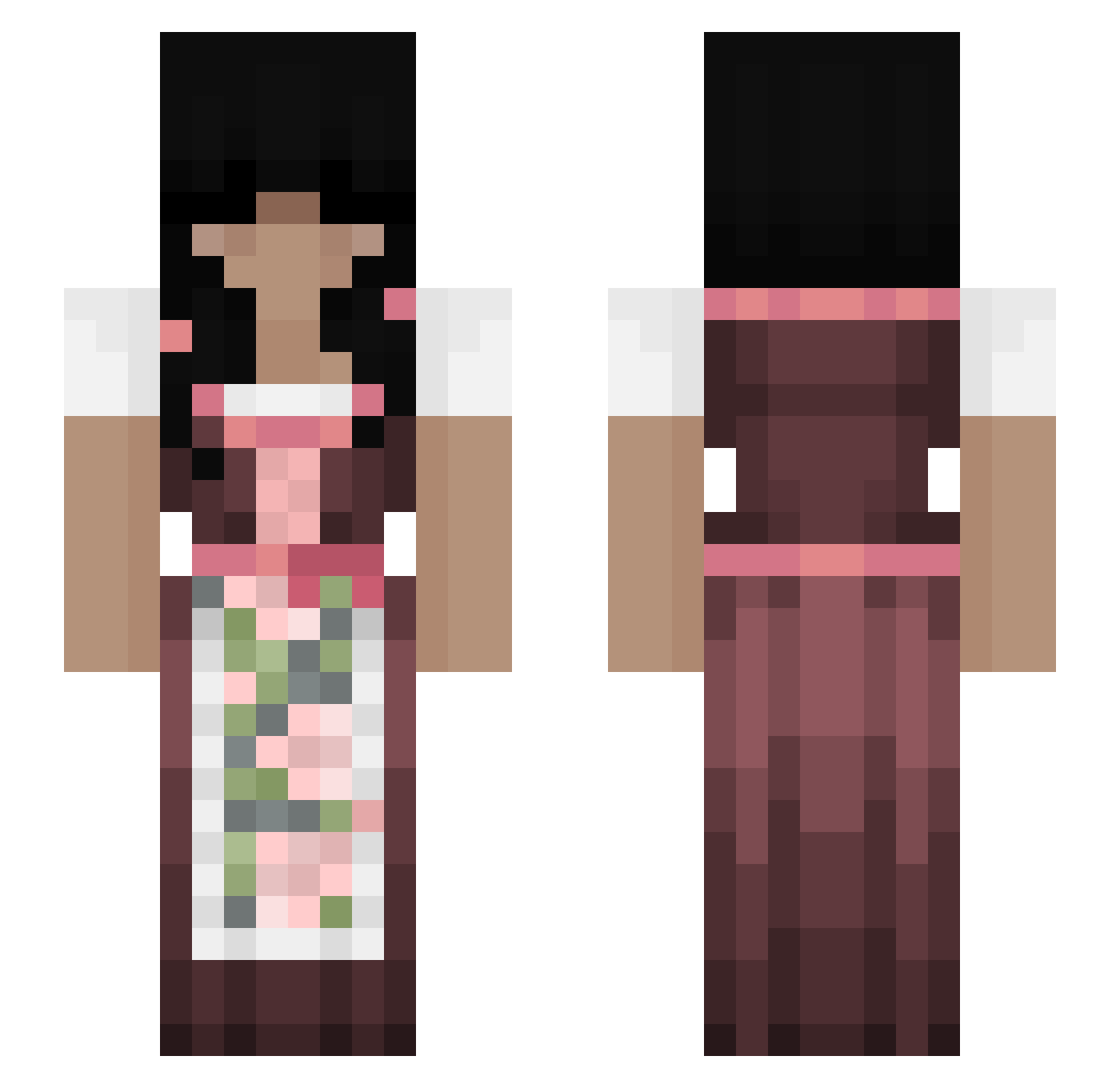 supastarsoso Minecraft skin, front and back view