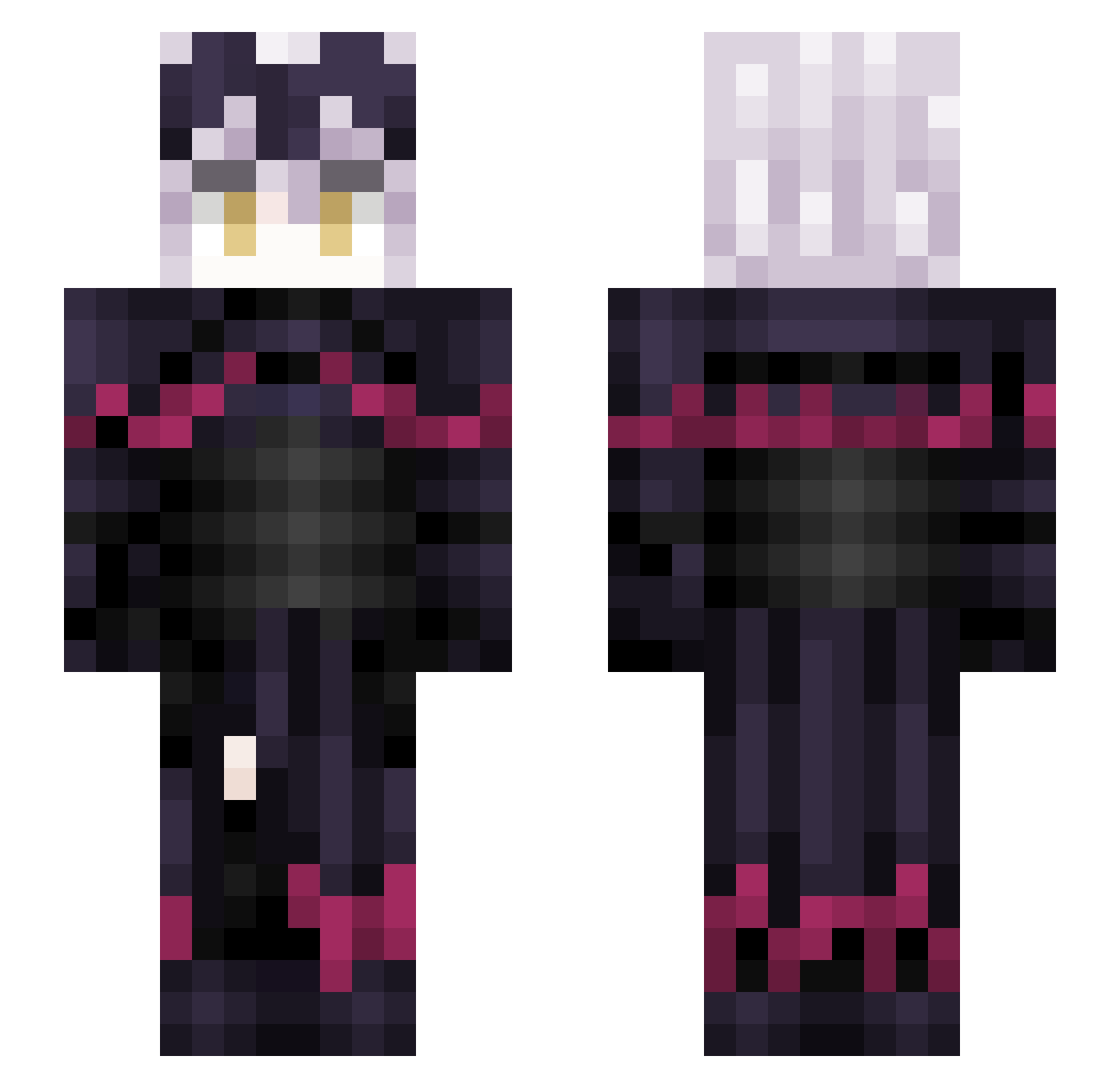 Spartaneq_ Minecraft skin, front and back view