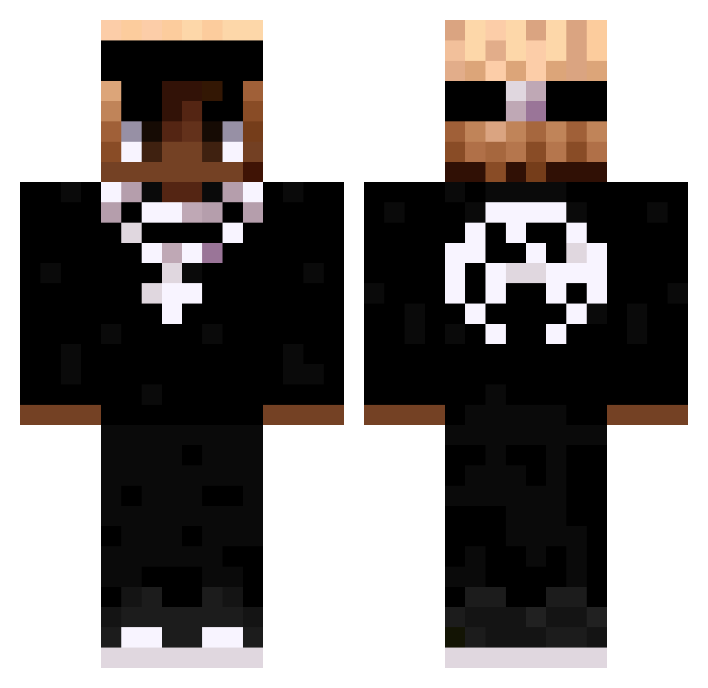 Stavroulhs Minecraft skin, front and back view