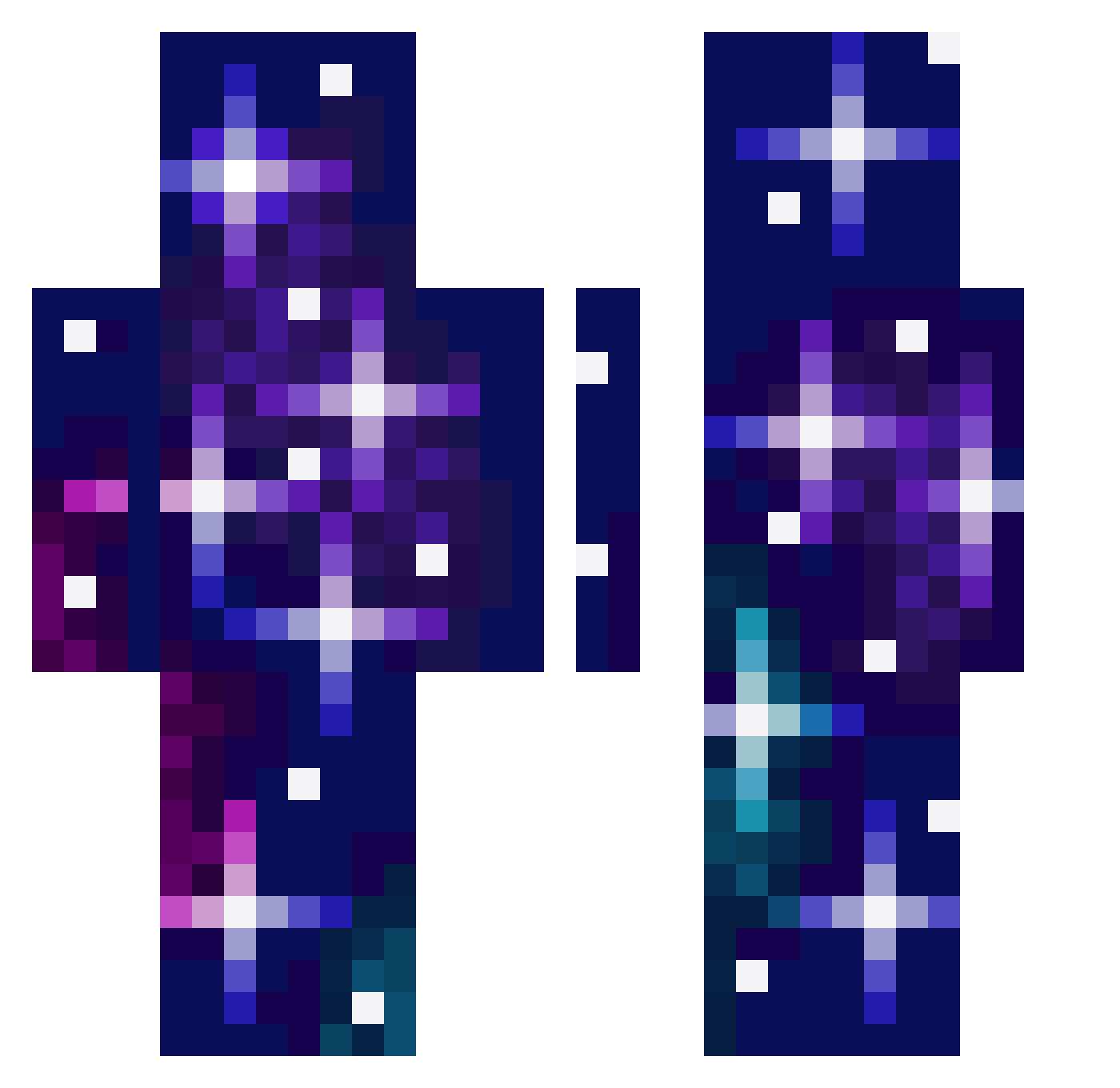 StephenShi Minecraft skin, front and back view