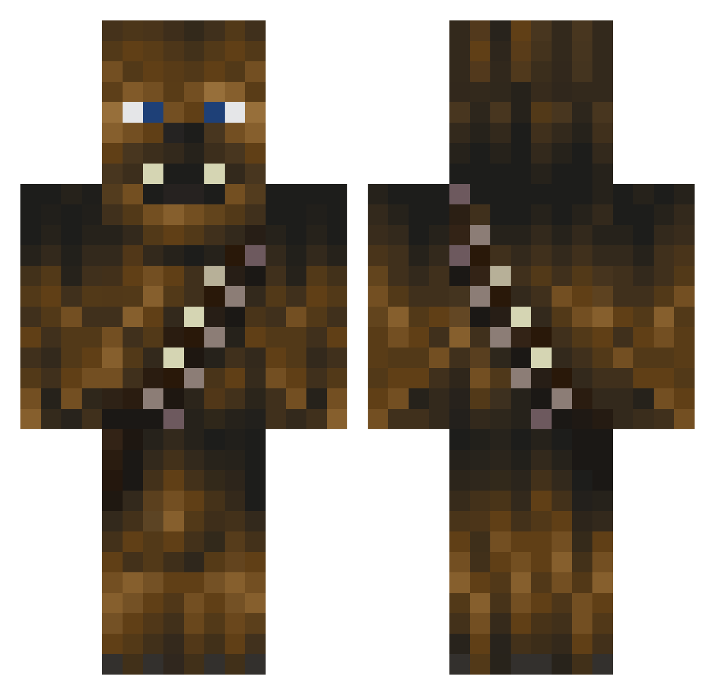 DerStorch69 Minecraft skin, front and back view