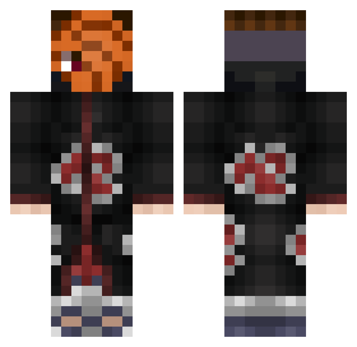 profikollcz Minecraft skin, front and back view