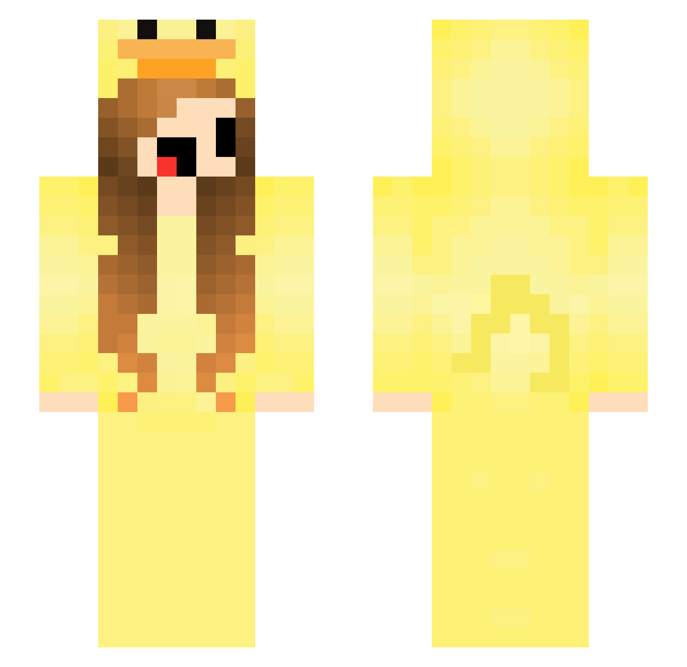 epicawesomederp Minecraft skin, front and back view
