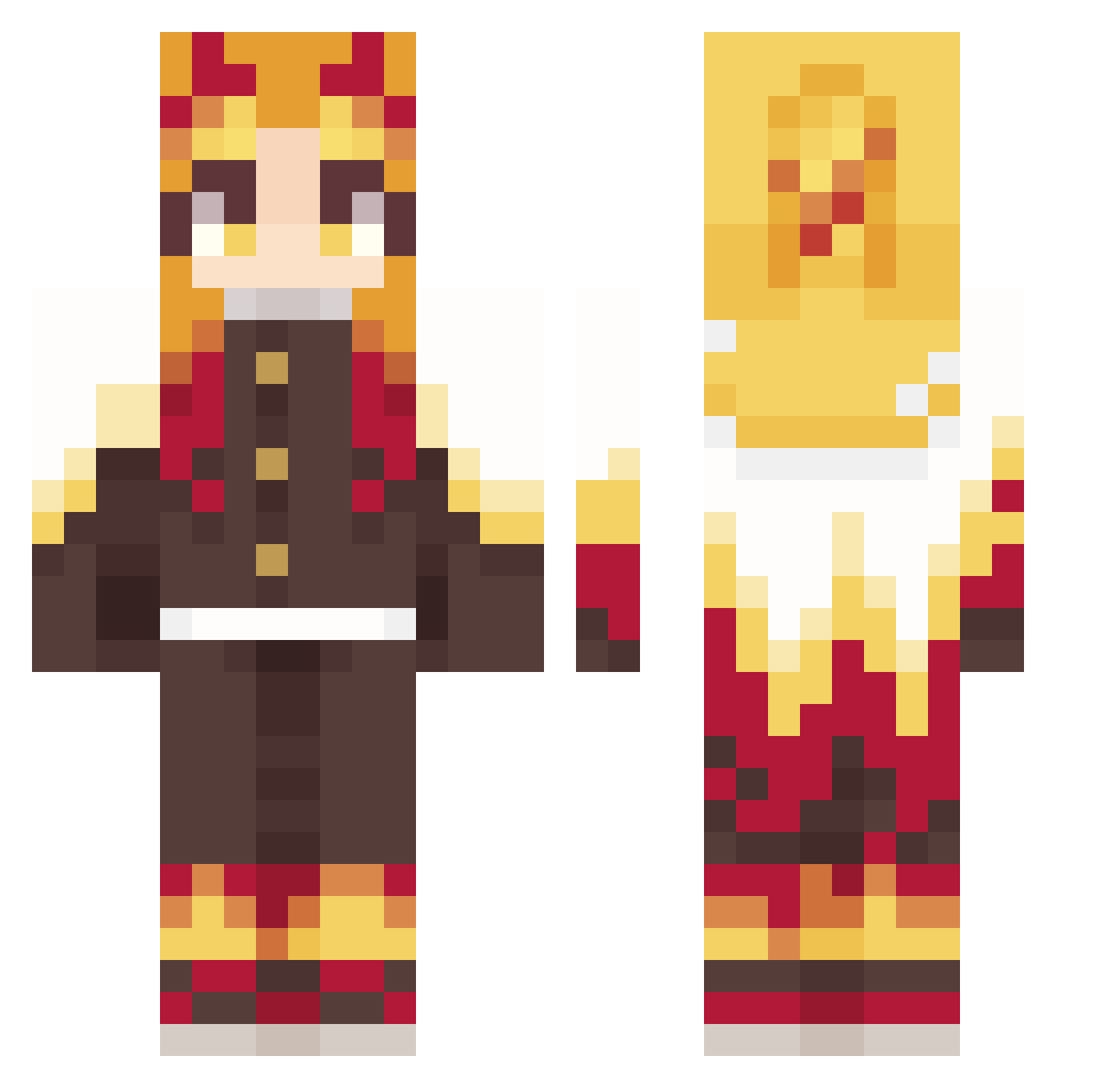 Alienvault173 Minecraft skin, front and back view