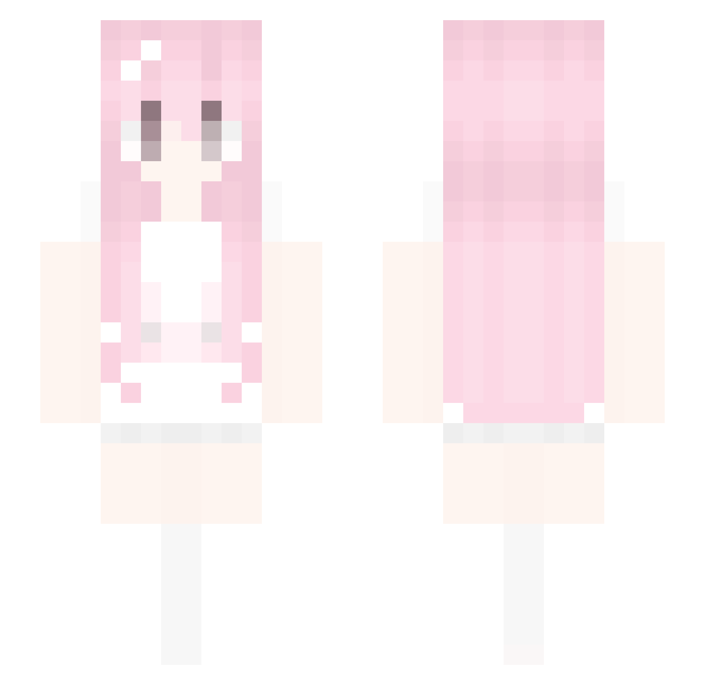 c1airo Minecraft skin, front and back view