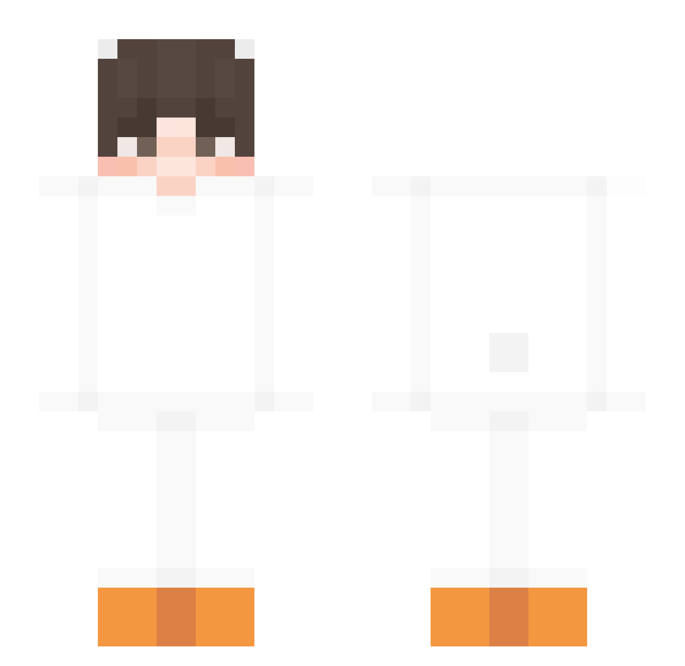 Canzyy Minecraft skin, front and back view