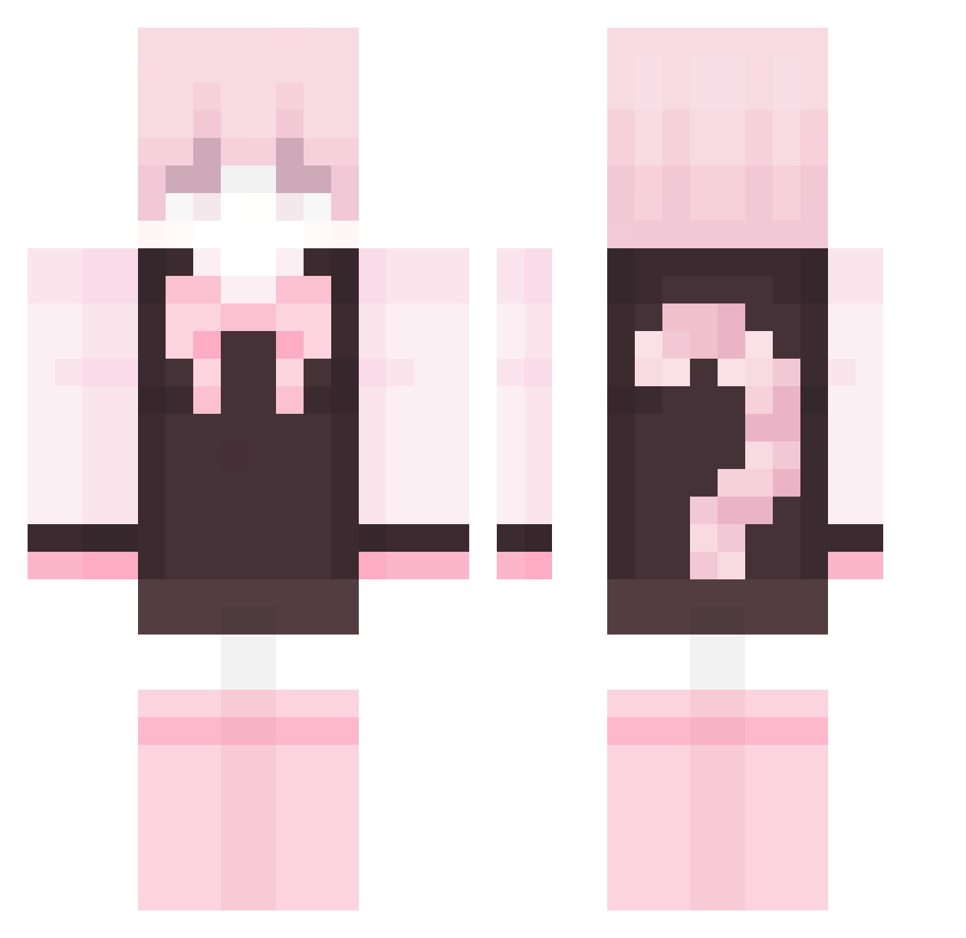 _Minu_0 Minecraft skin, front and back view