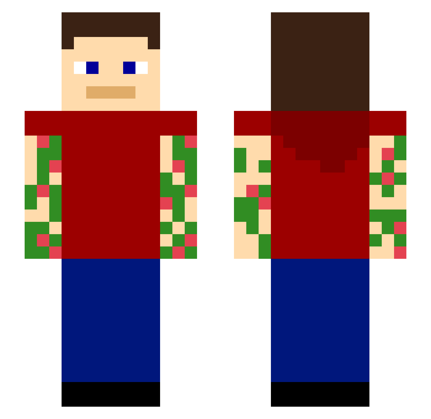 Twilight_101 Minecraft skin, front and back view