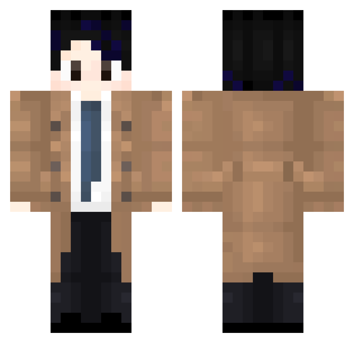 YeetisTheDingus Minecraft skin, front and back view