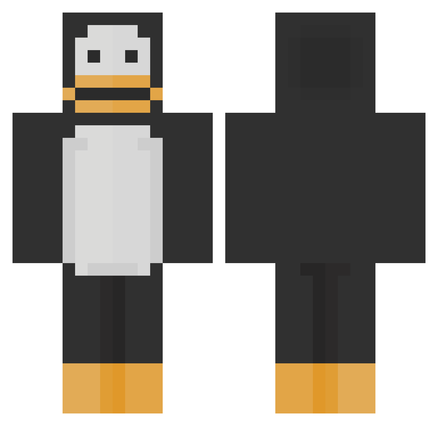 mjgpilot Minecraft skin, front and back view