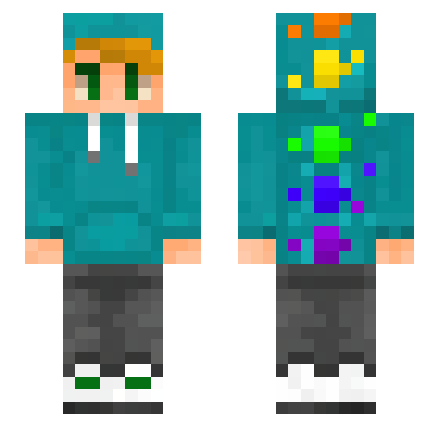 lisscookiex Minecraft skin, front and back view