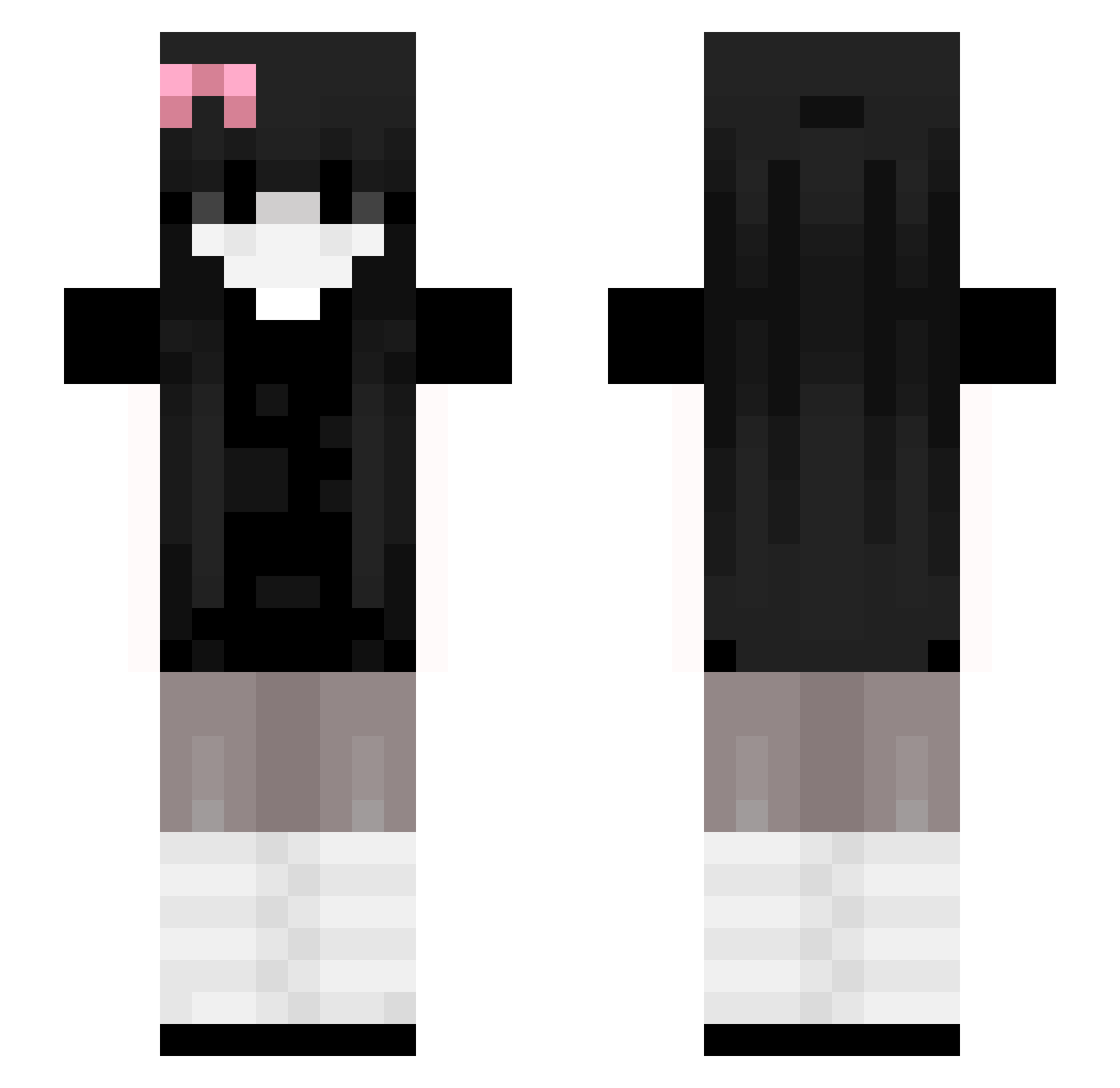 Cornelle Minecraft skin, front and back view