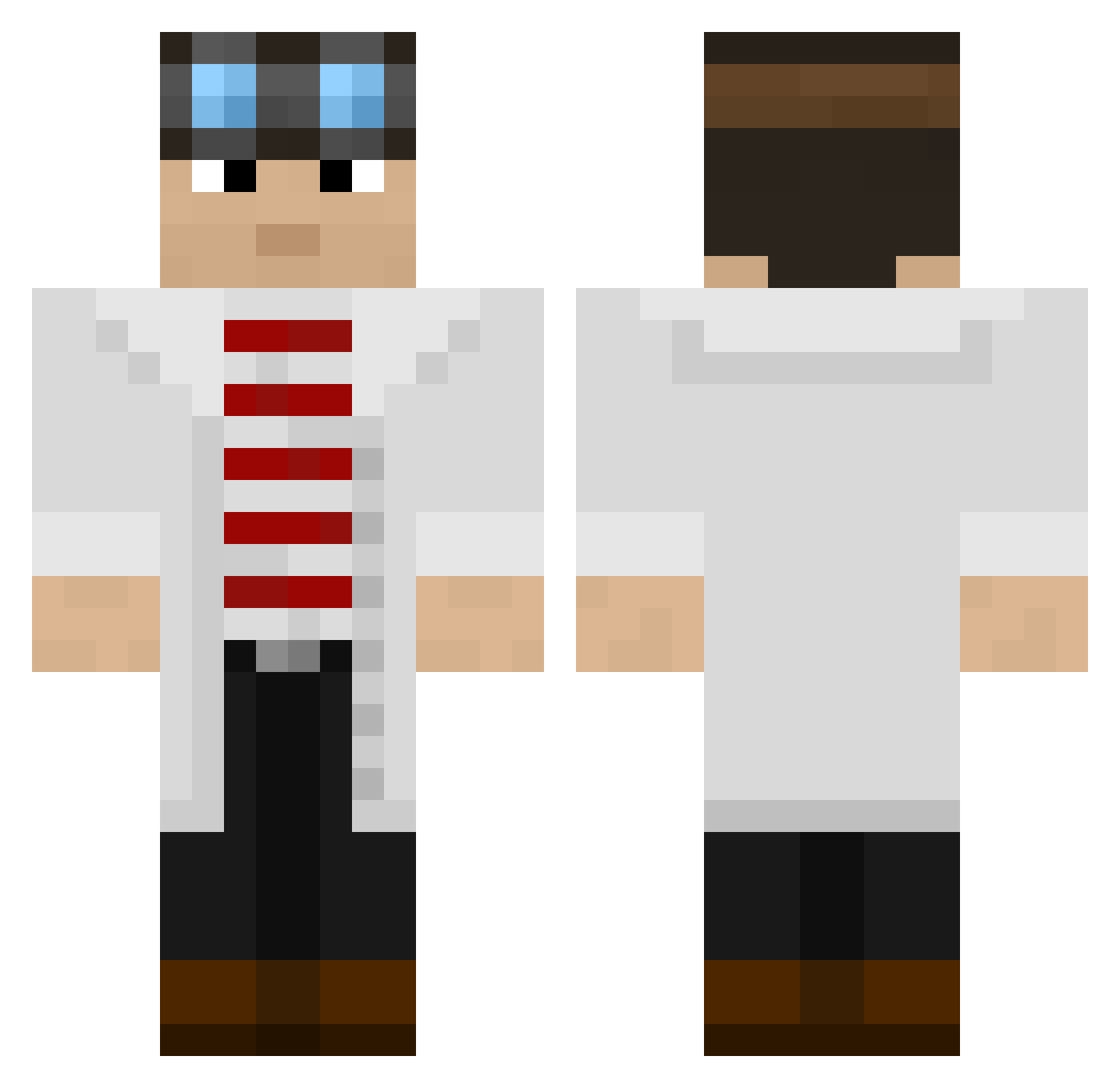 _Ericus_ Minecraft skin, front and back view