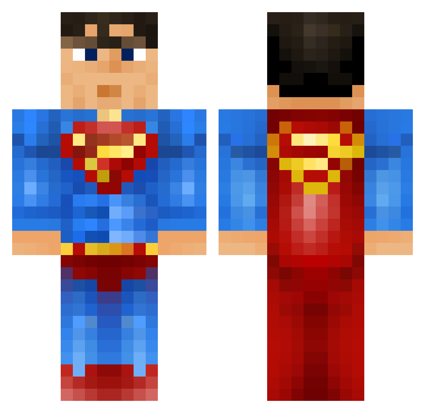 Sidmcd Minecraft skin, front and back view