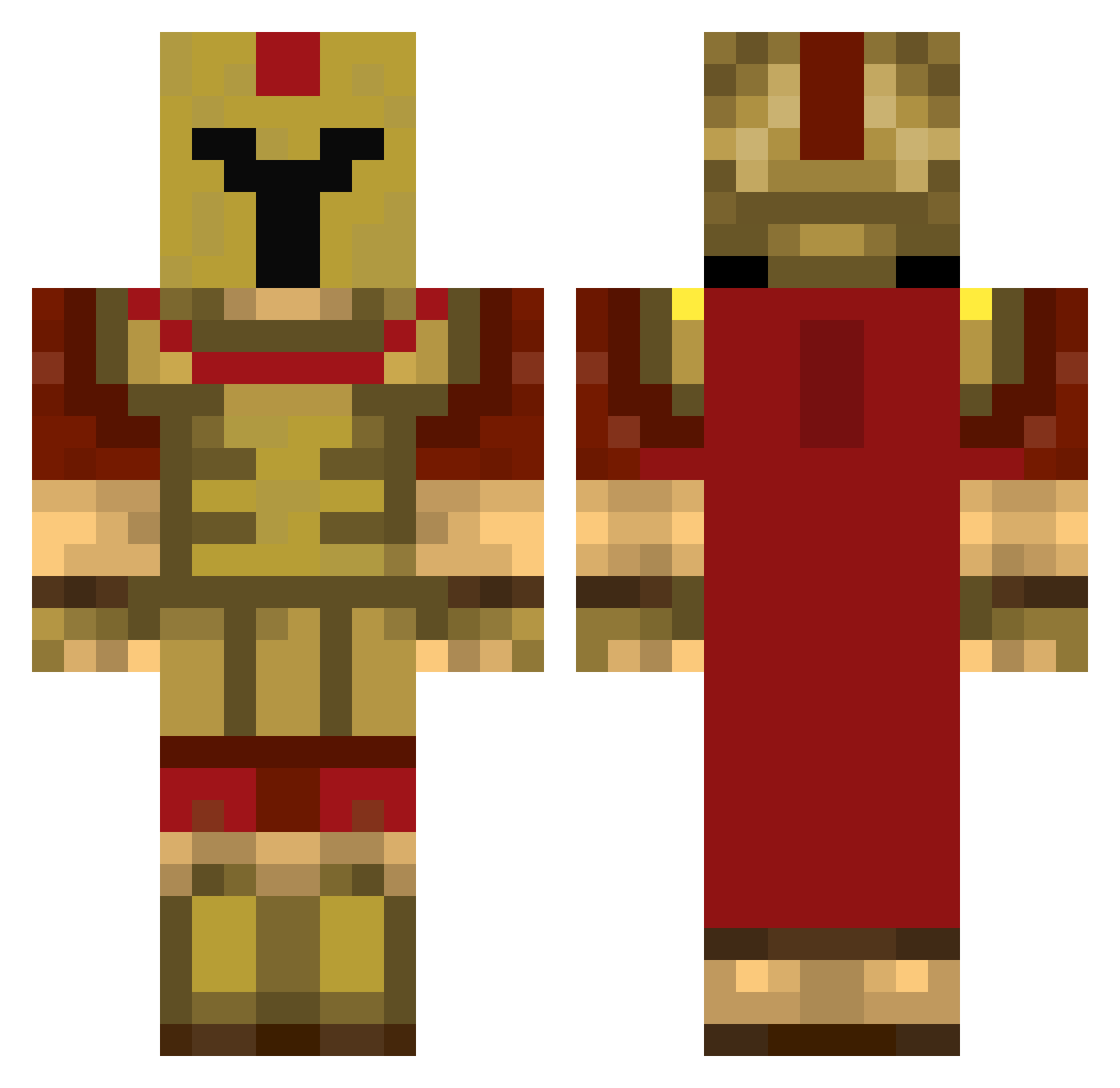 Anthonybaws Minecraft skin, front and back view