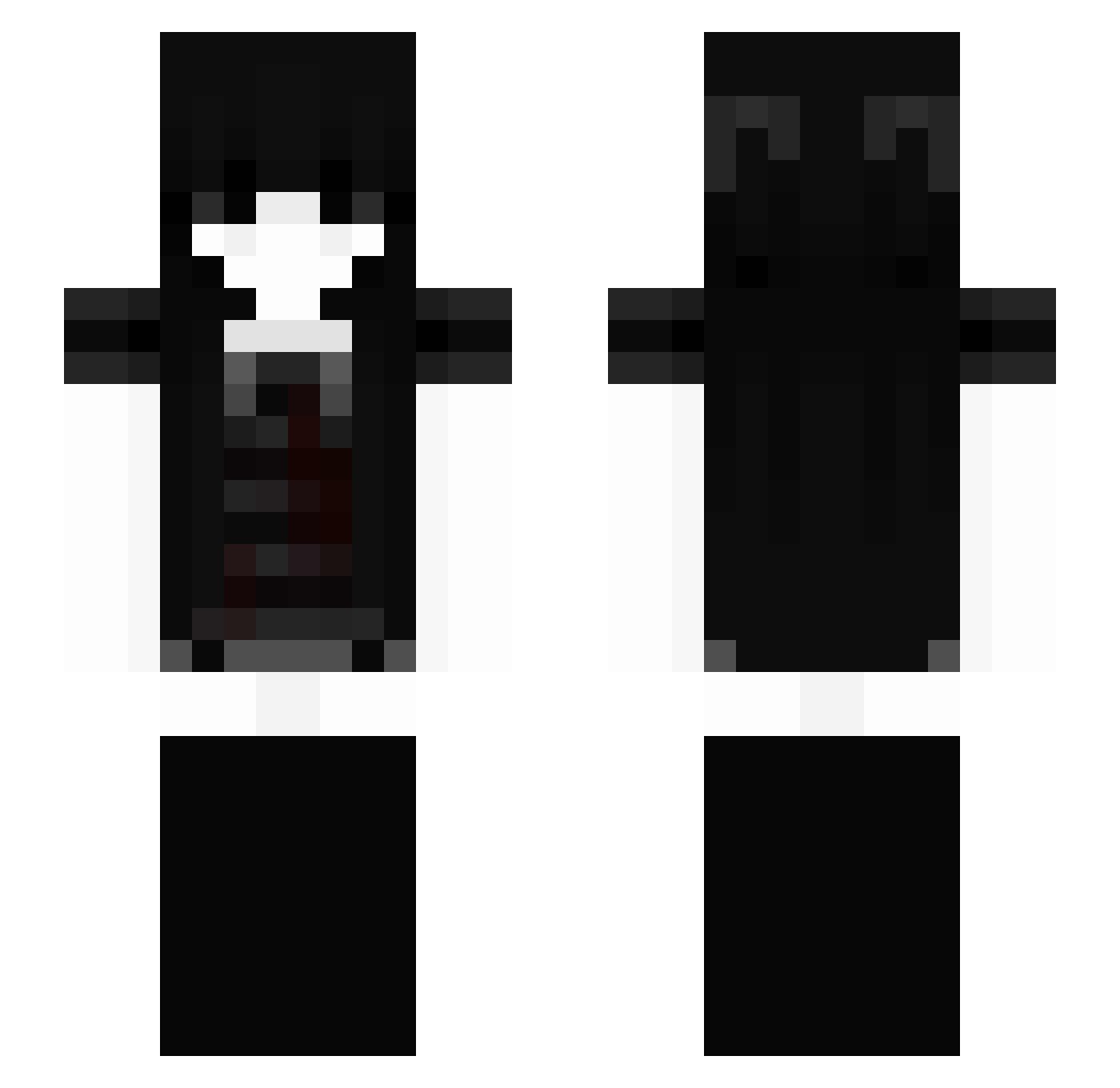 Dianyy Minecraft skin, front and back view