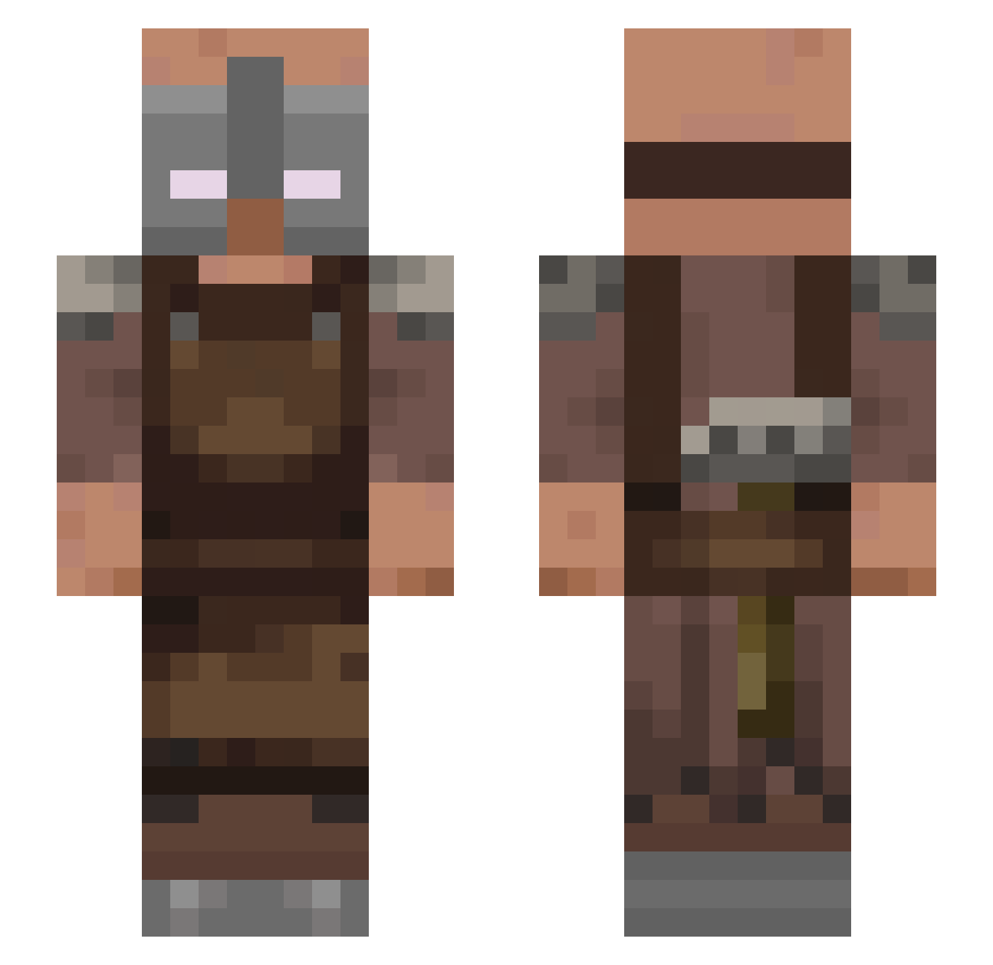 Stein_Schmied Minecraft skin, front and back view