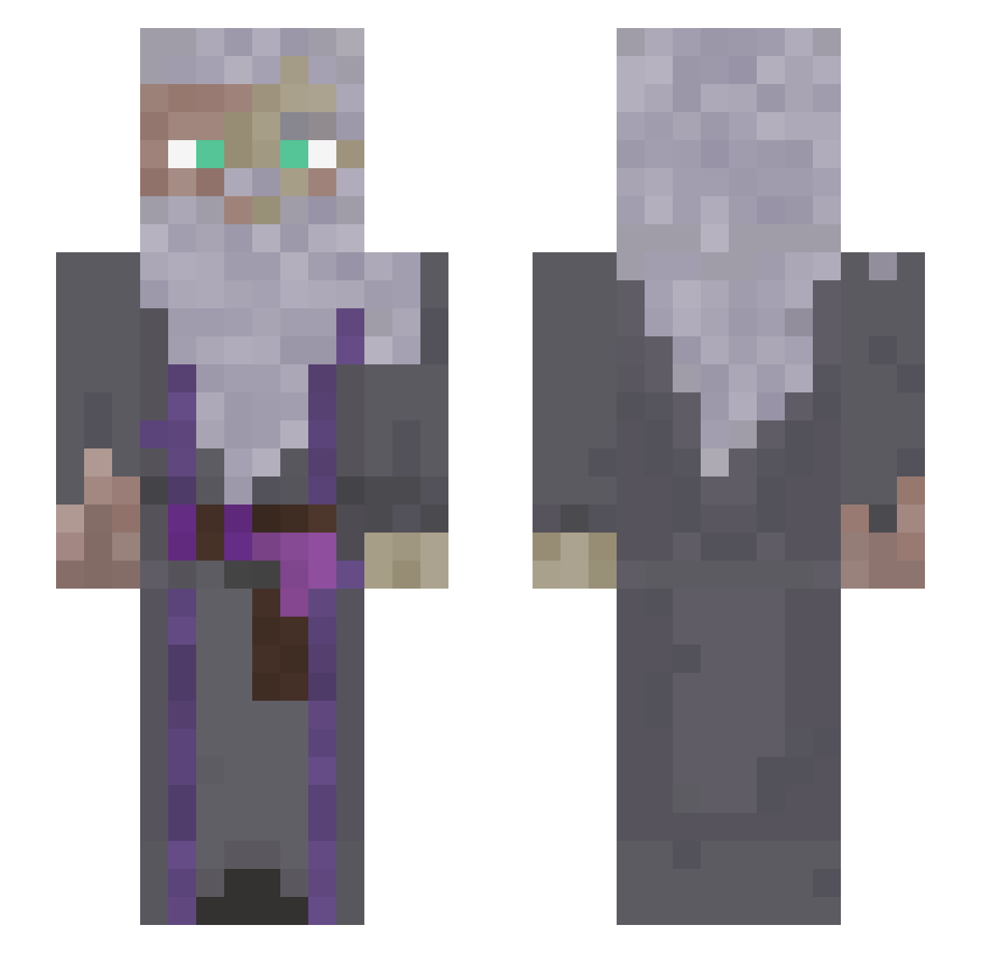 Archybald_ Minecraft skin, front and back view