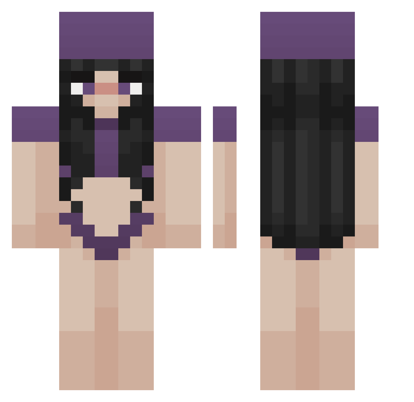 Juliocastaneda Minecraft skin, front and back view