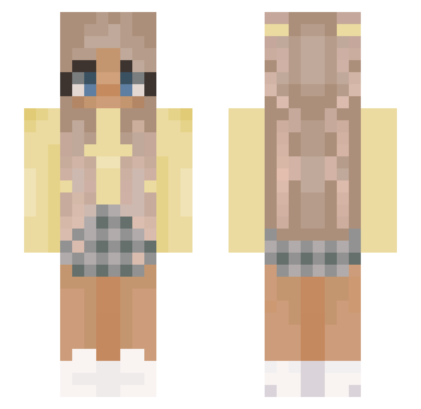 emmahoyle07 Minecraft skin, front and back view