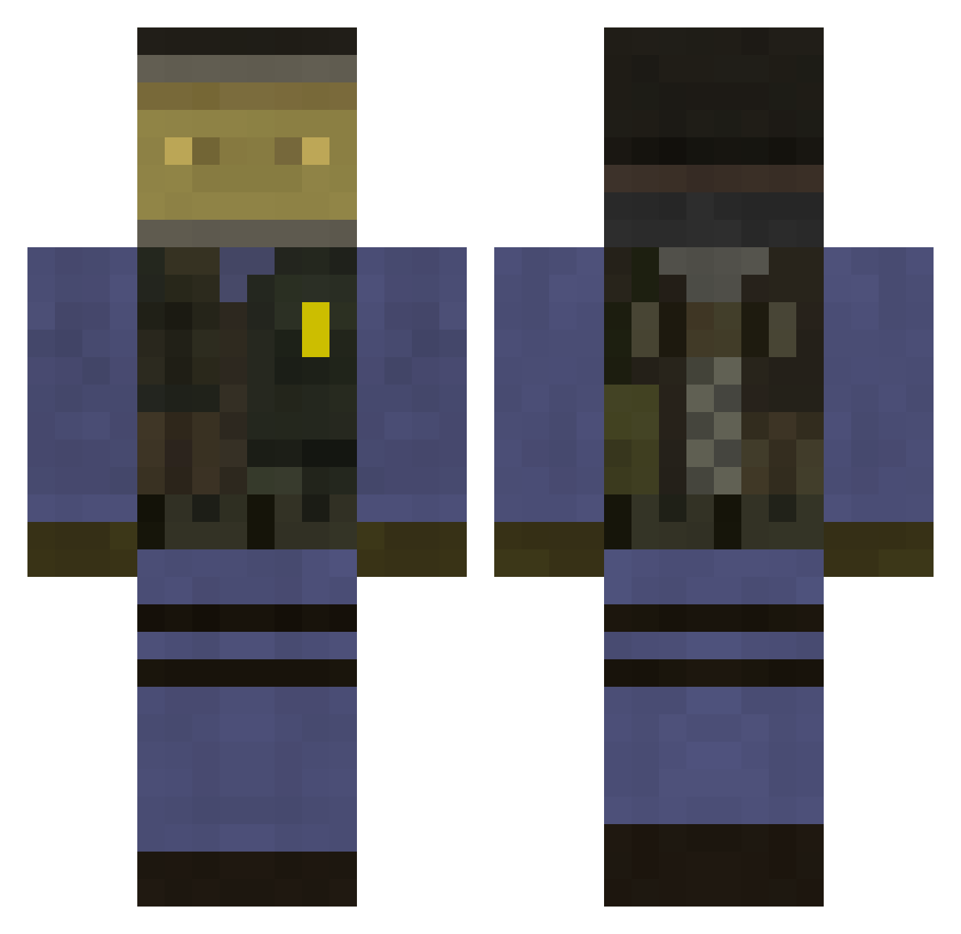 Swaglord22_ Minecraft skin, front and back view
