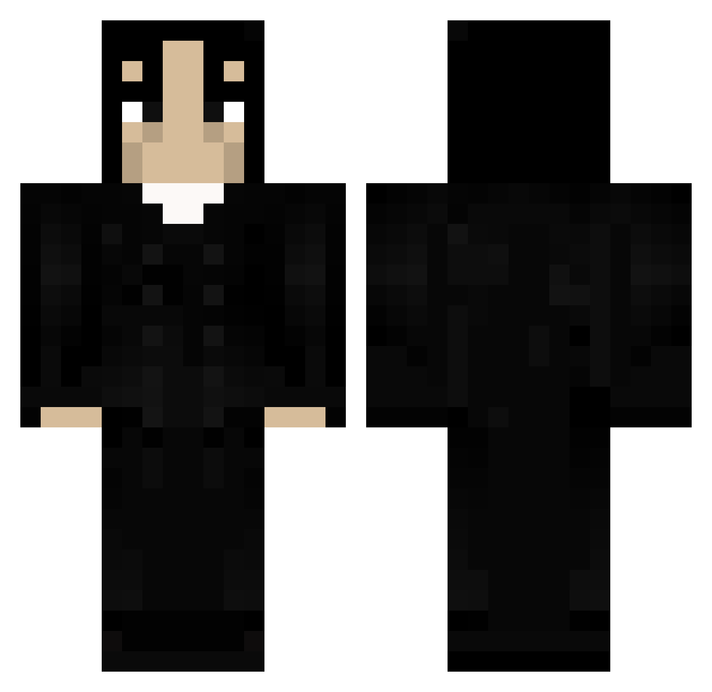 KhaosPrinz185 Minecraft skin, front and back view