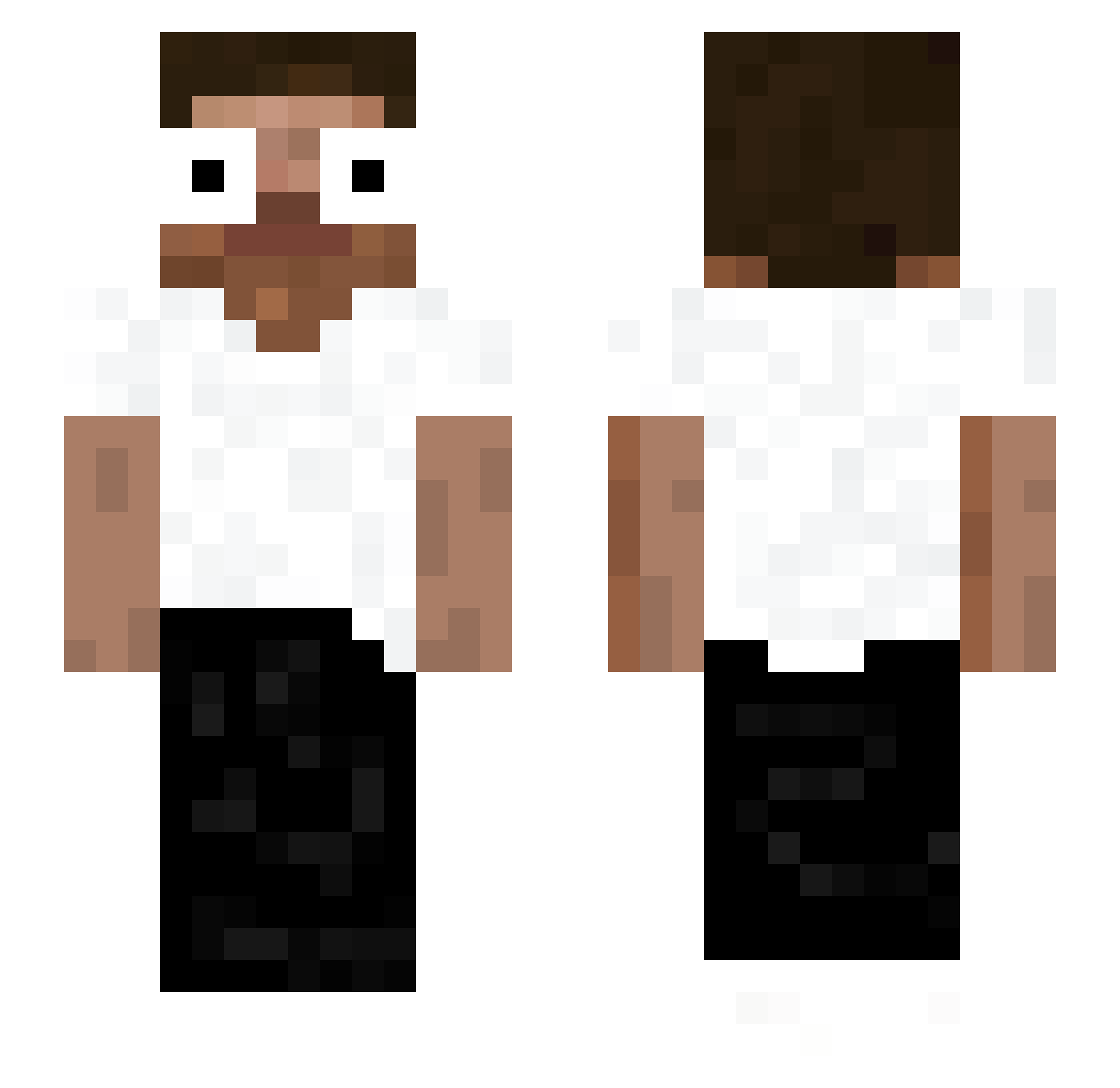 VnyxX_ Minecraft skin, front and back view