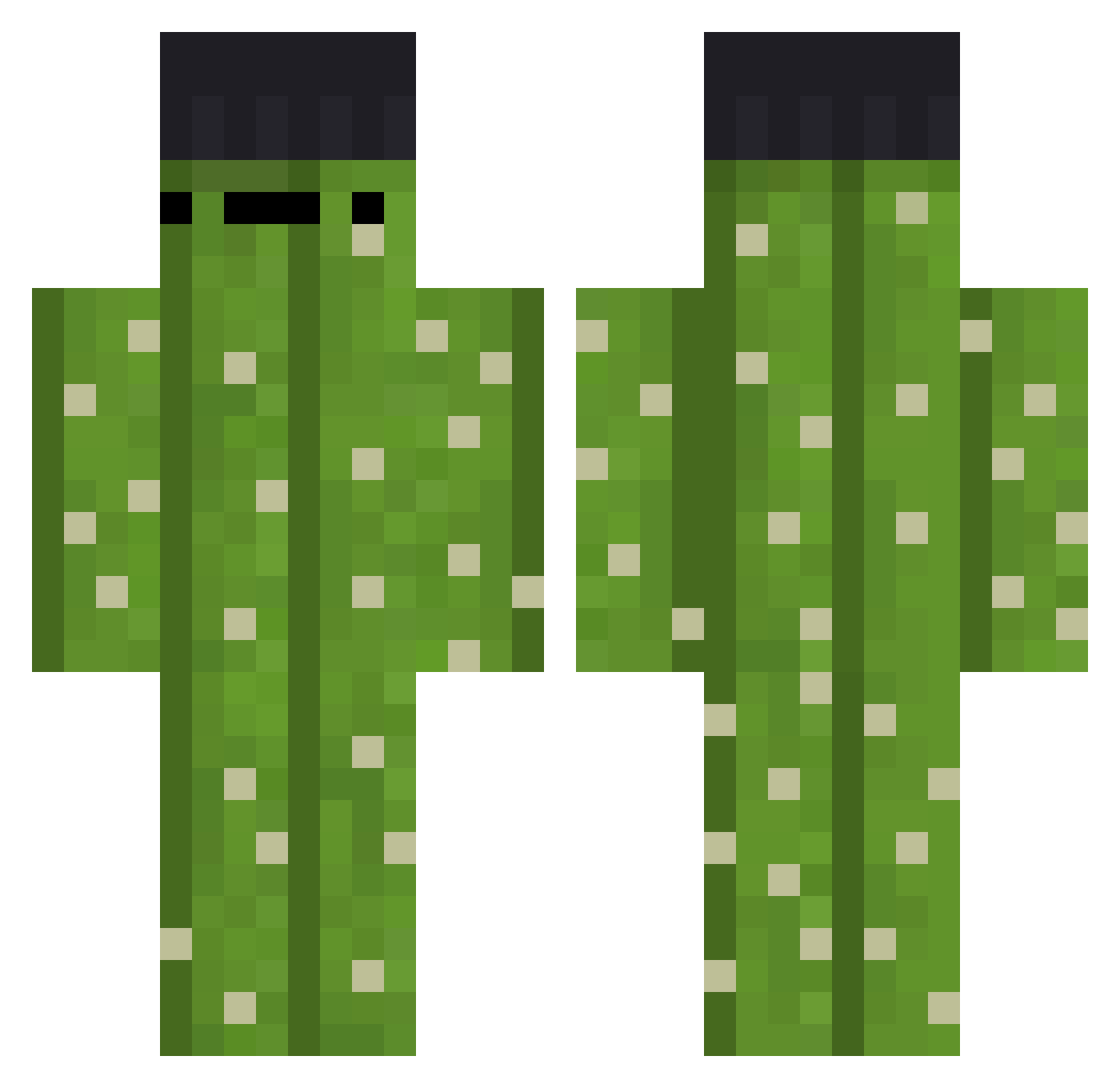 kudomarcibanik Minecraft skin, front and back view