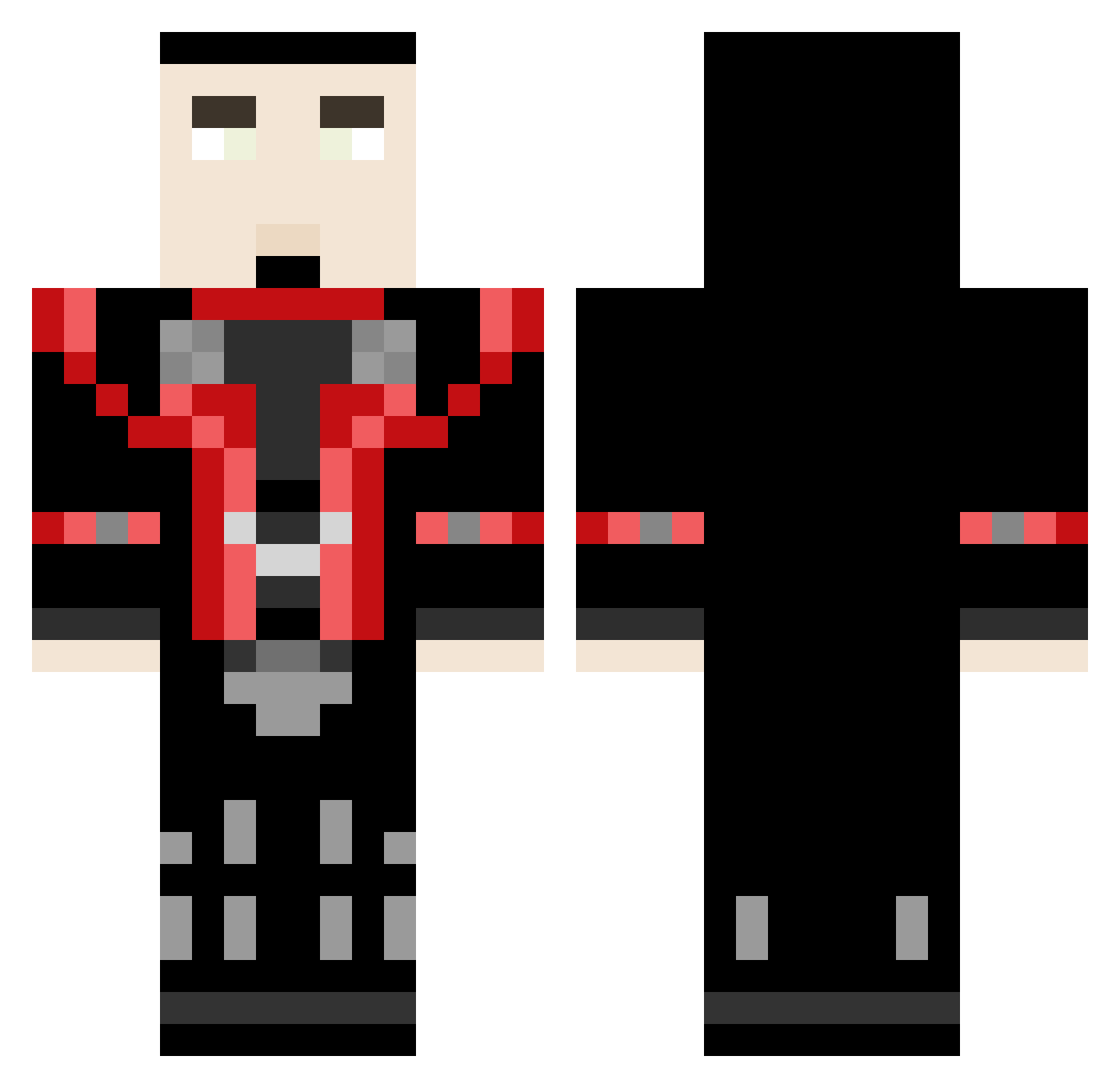 LinX_77 Minecraft skin, front and back view