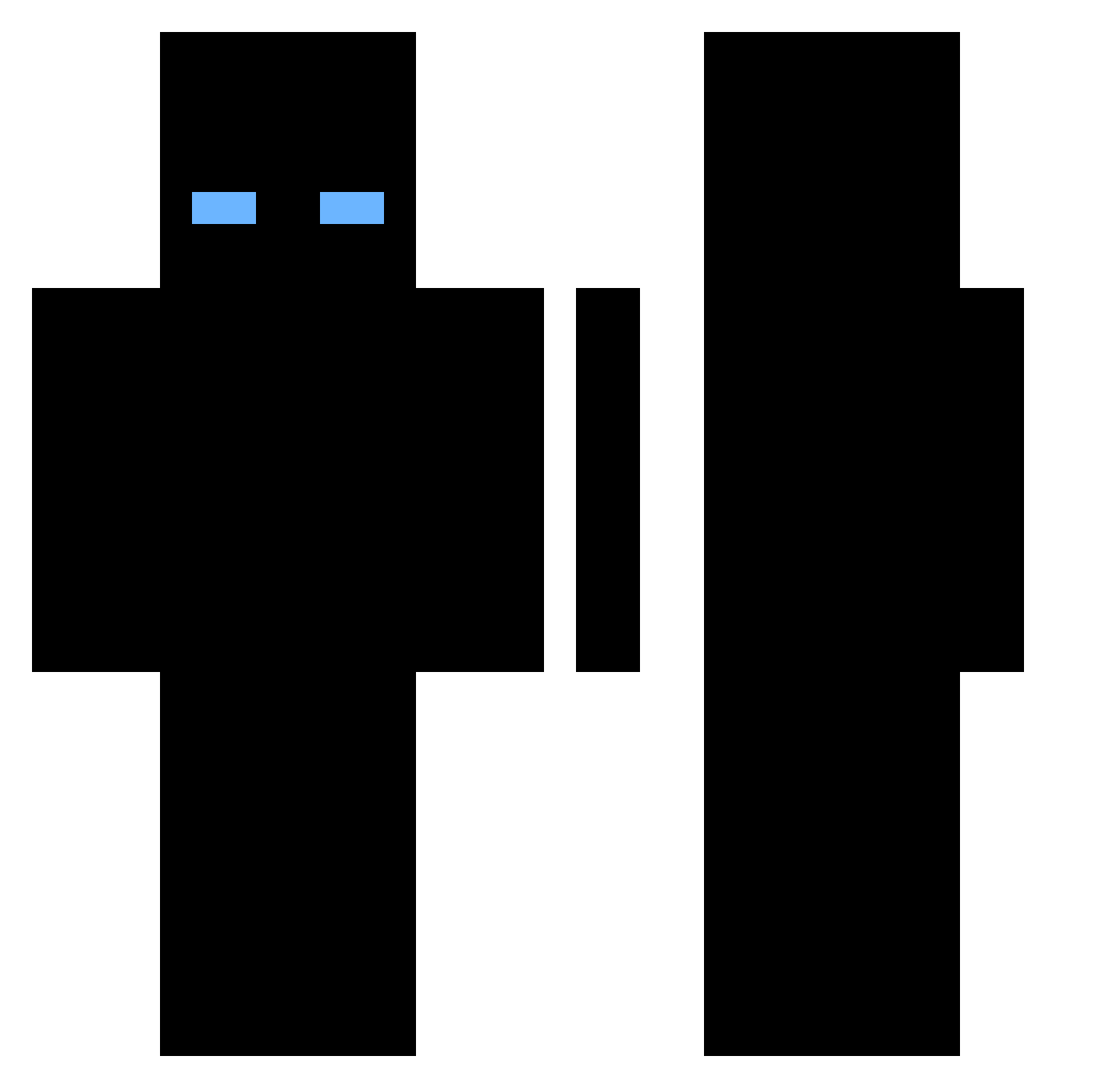 banan532 Minecraft skin, front and back view
