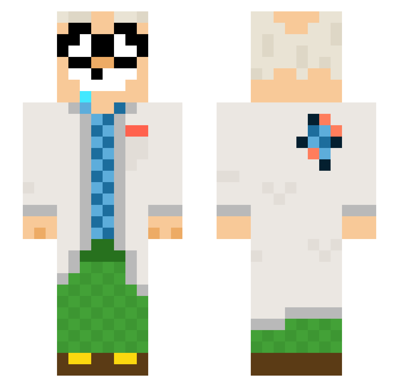 martengs Minecraft skin, front and back view