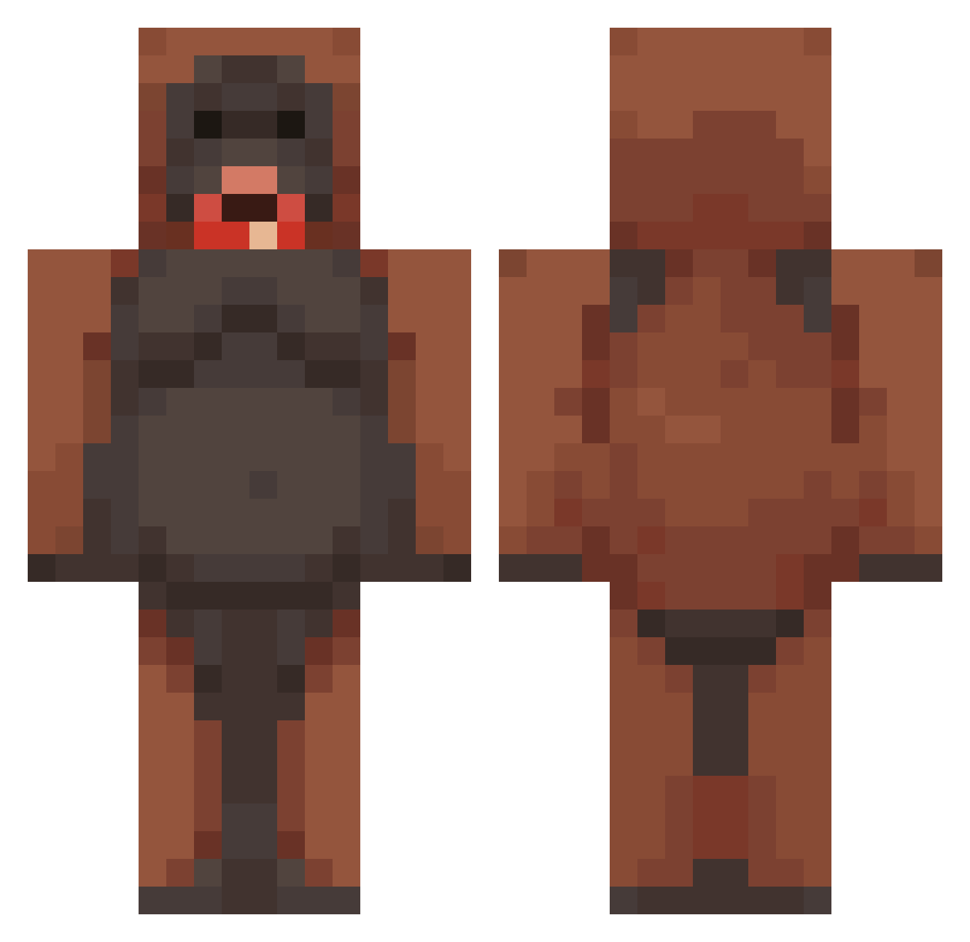 _Caly_ Minecraft skin, front and back view