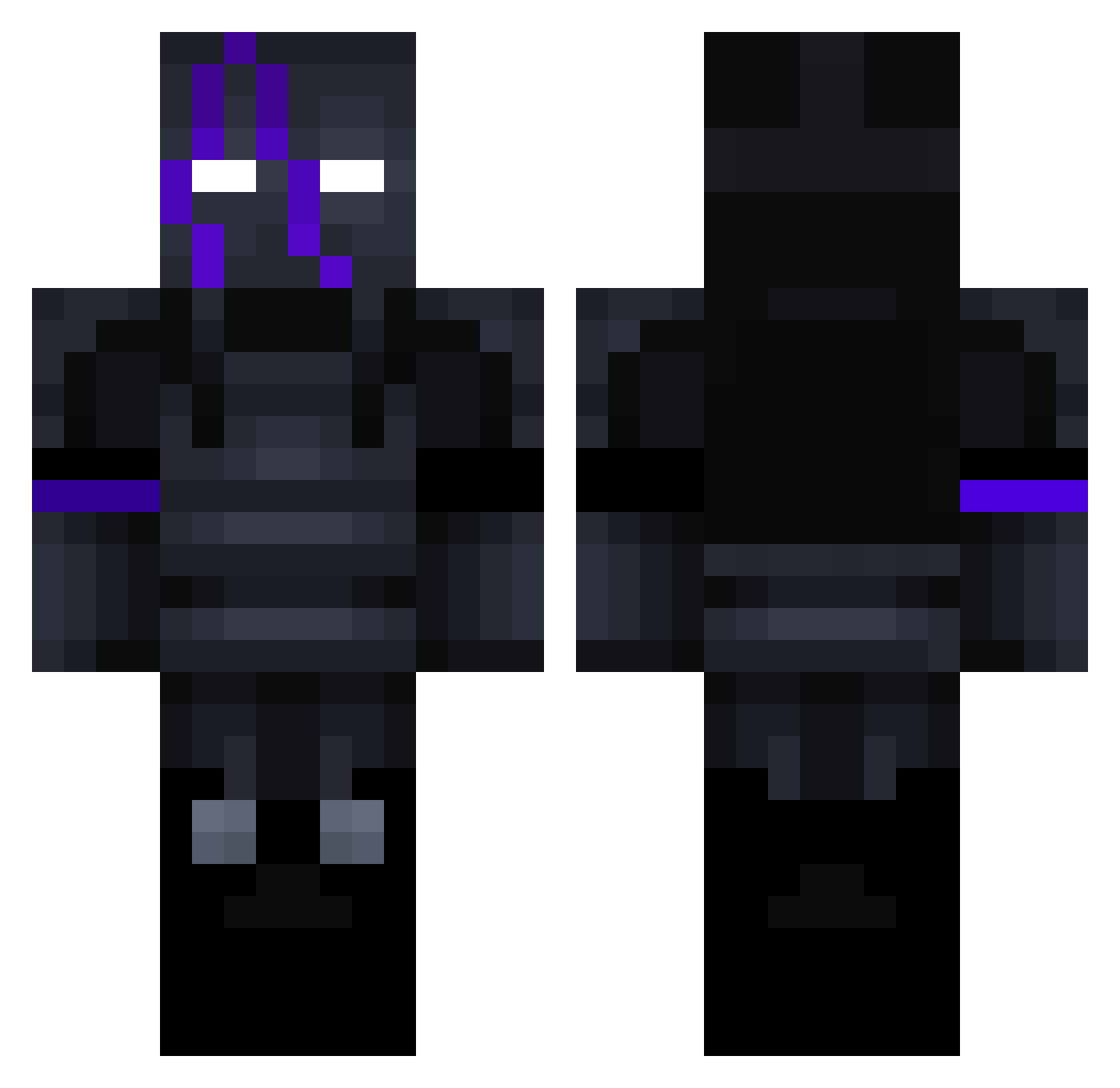 TwerkLikeGHG Minecraft skin, front and back view