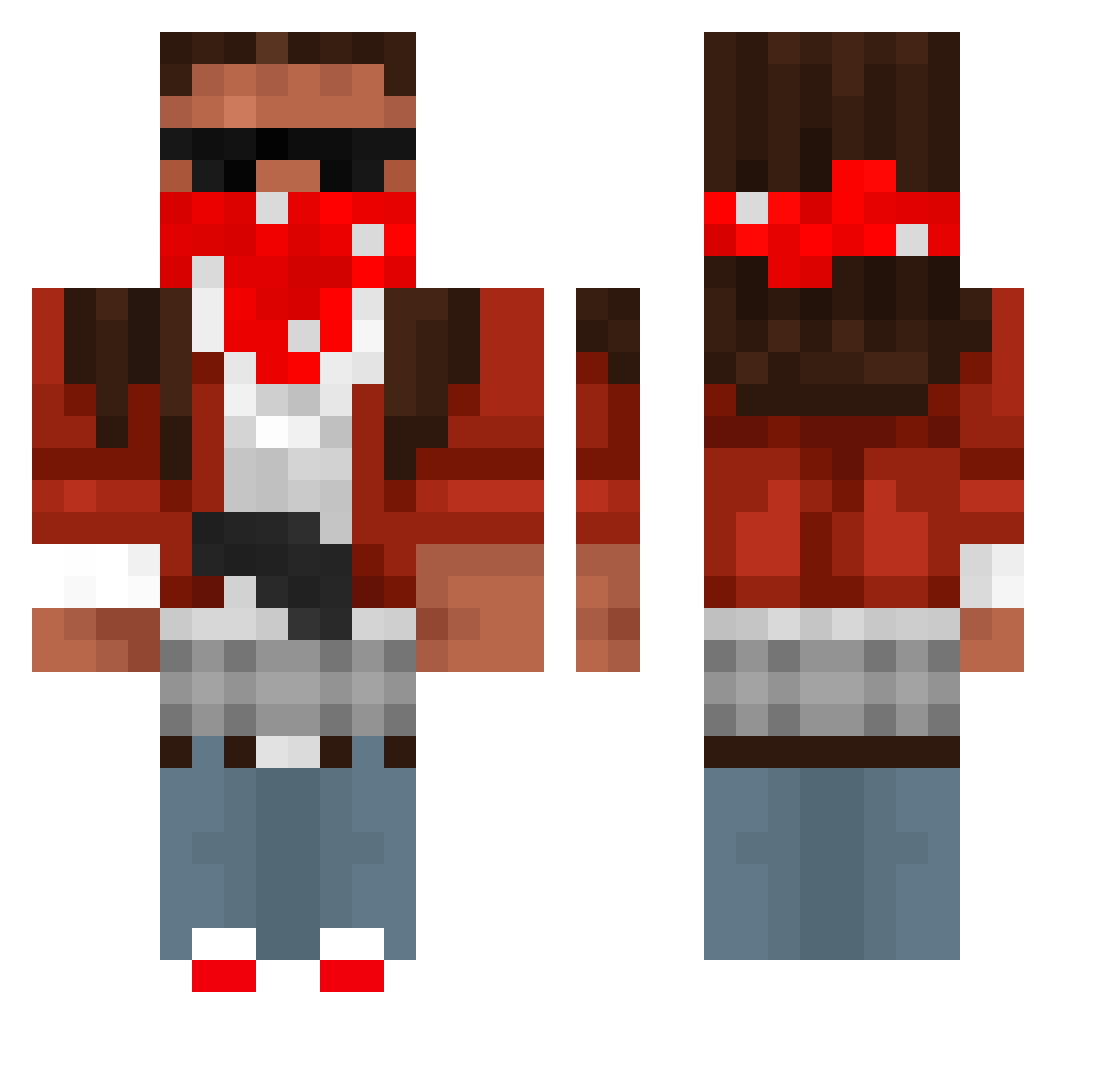 mlodyx_ Minecraft skin, front and back view