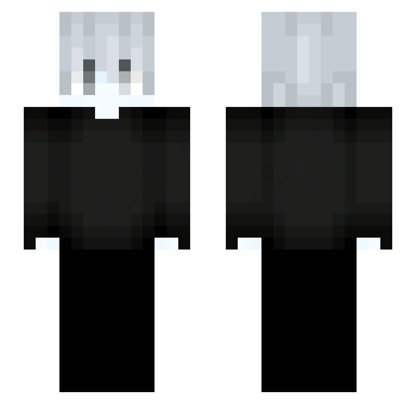 ZYDjimi Minecraft skin, front and back view