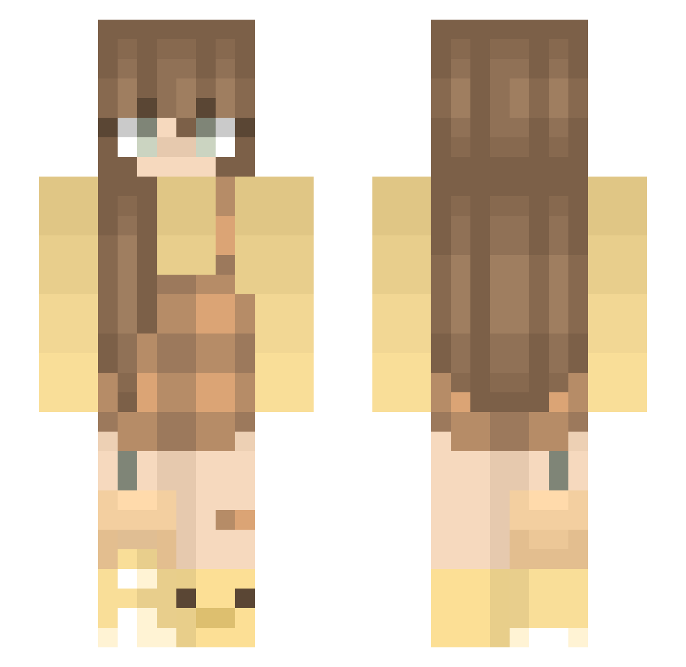 MaviGravi83 Minecraft skin, front and back view