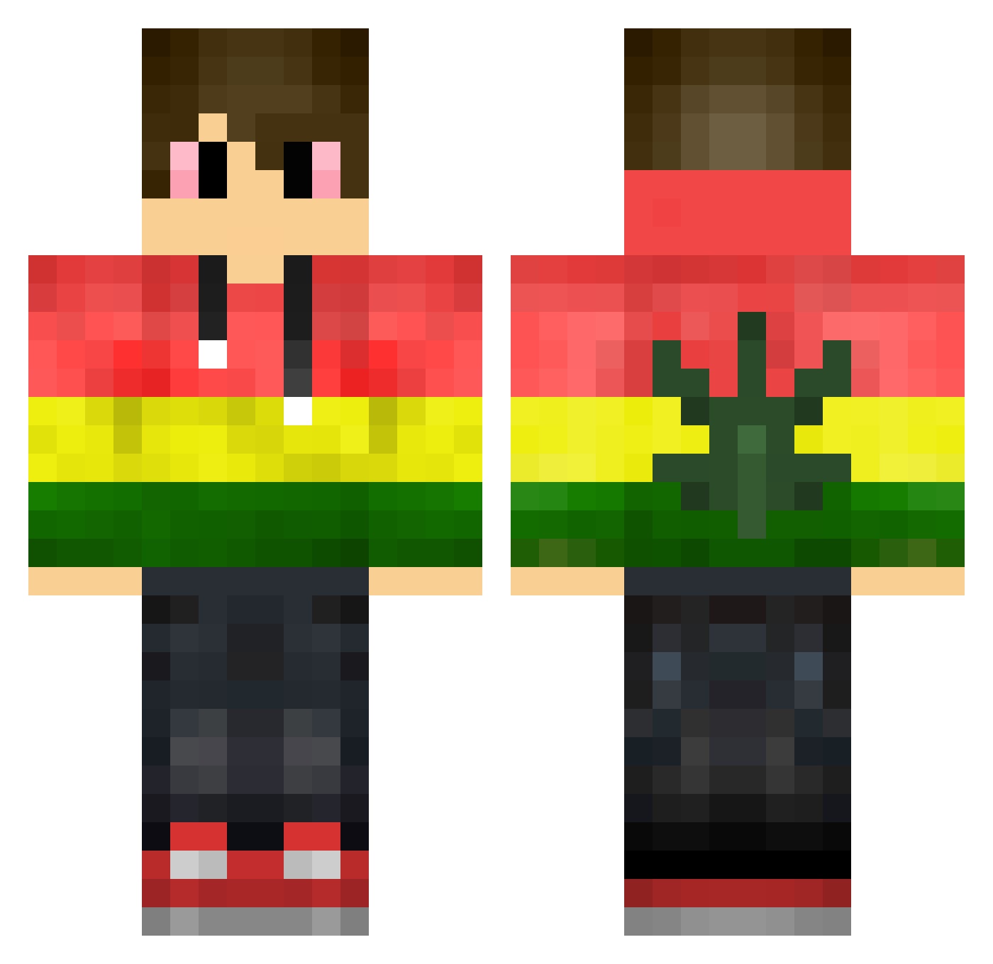 Don_VoXoX Minecraft skin, front and back view