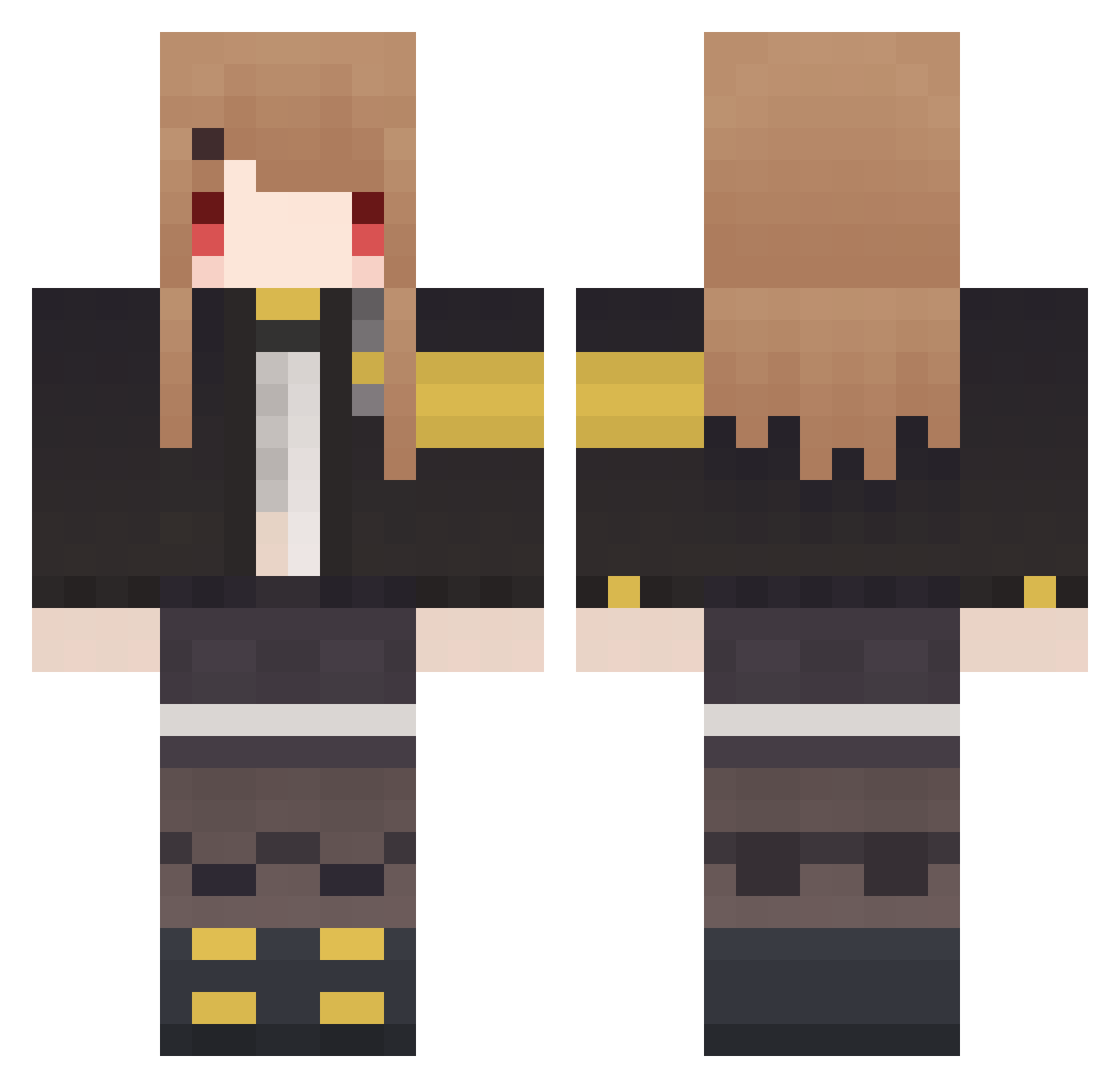 IlIIlIlll Minecraft skin, front and back view